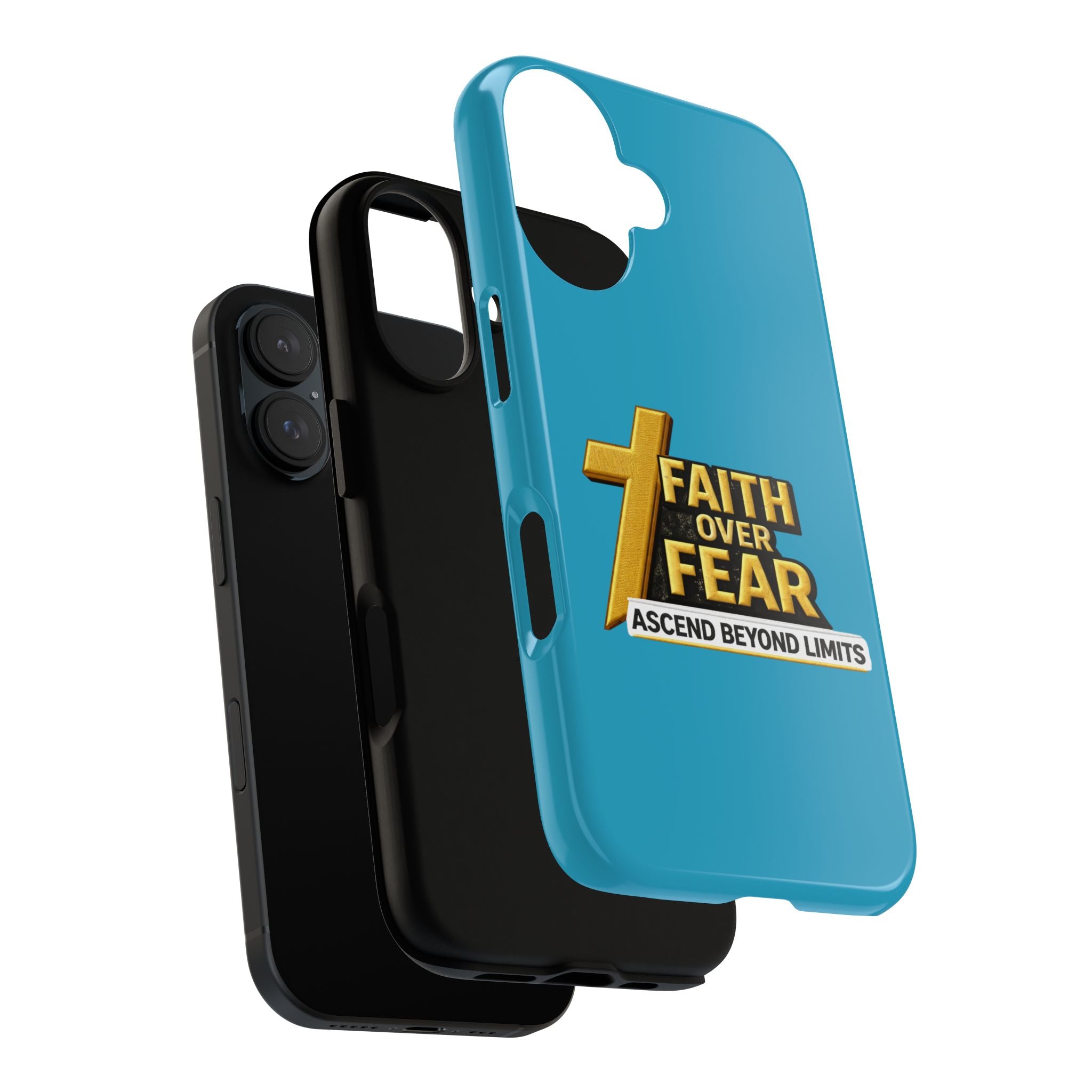 Faith Over Fear Tough Phone Case — "Ascend Beyond Limits" Inspirational Christian Protection