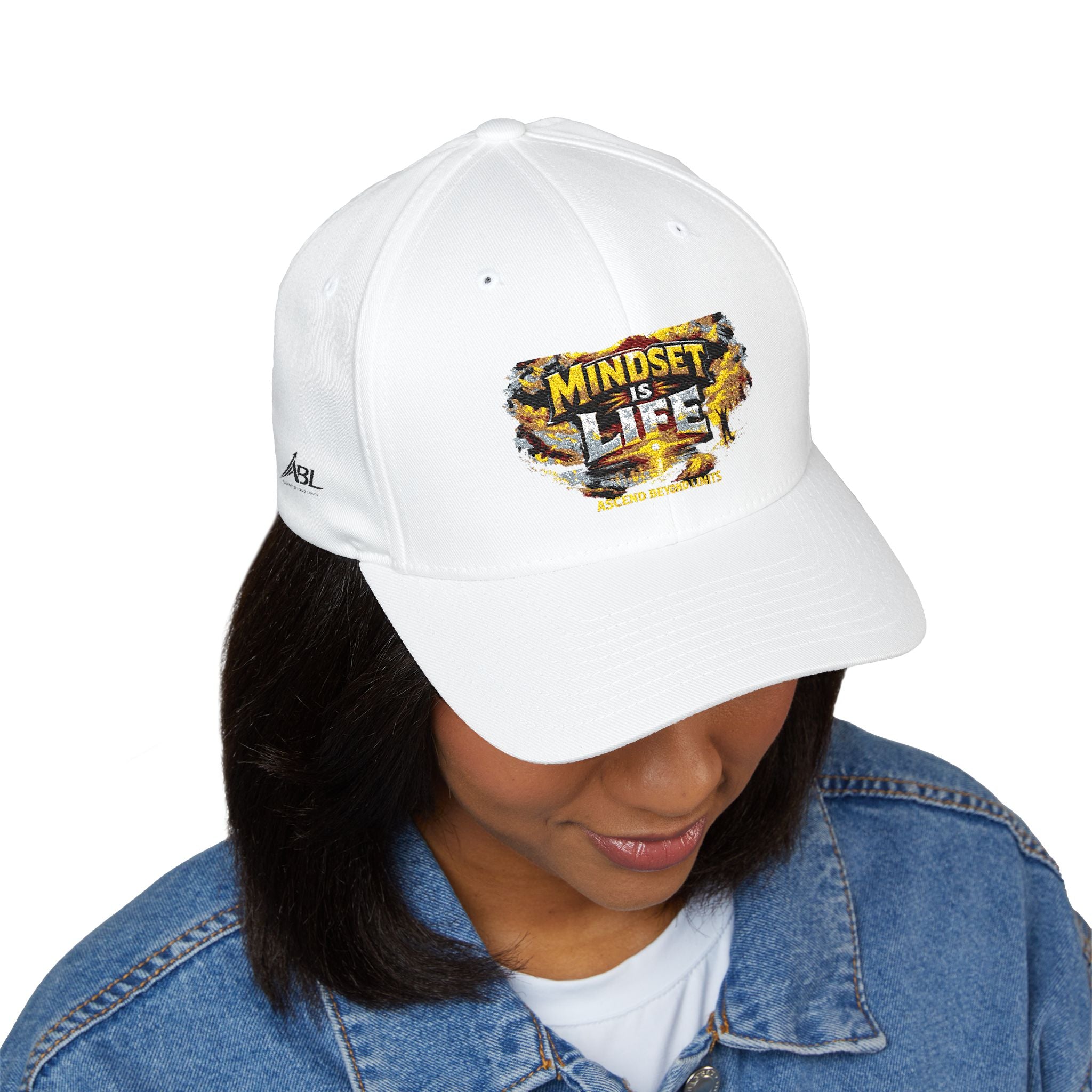 Mindset Is Life Embroidered Baseball Cap — Motivational Hat for Daily Grind & Gifts