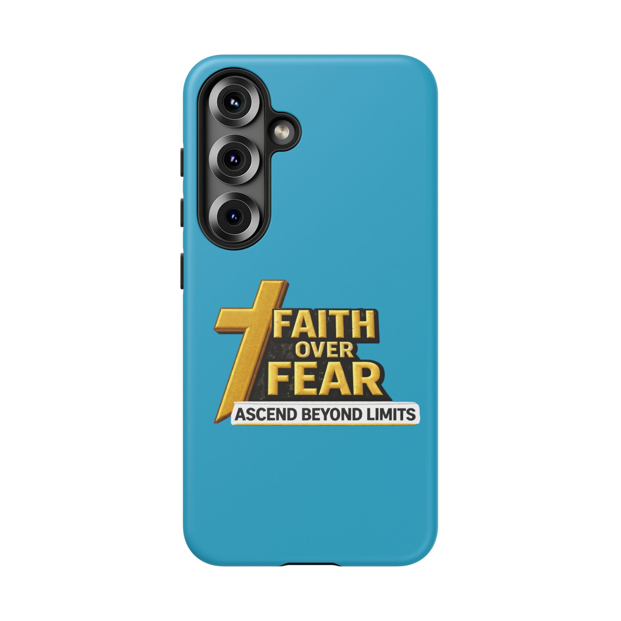 Faith Over Fear Tough Phone Case — "Ascend Beyond Limits" Inspirational Christian Protection