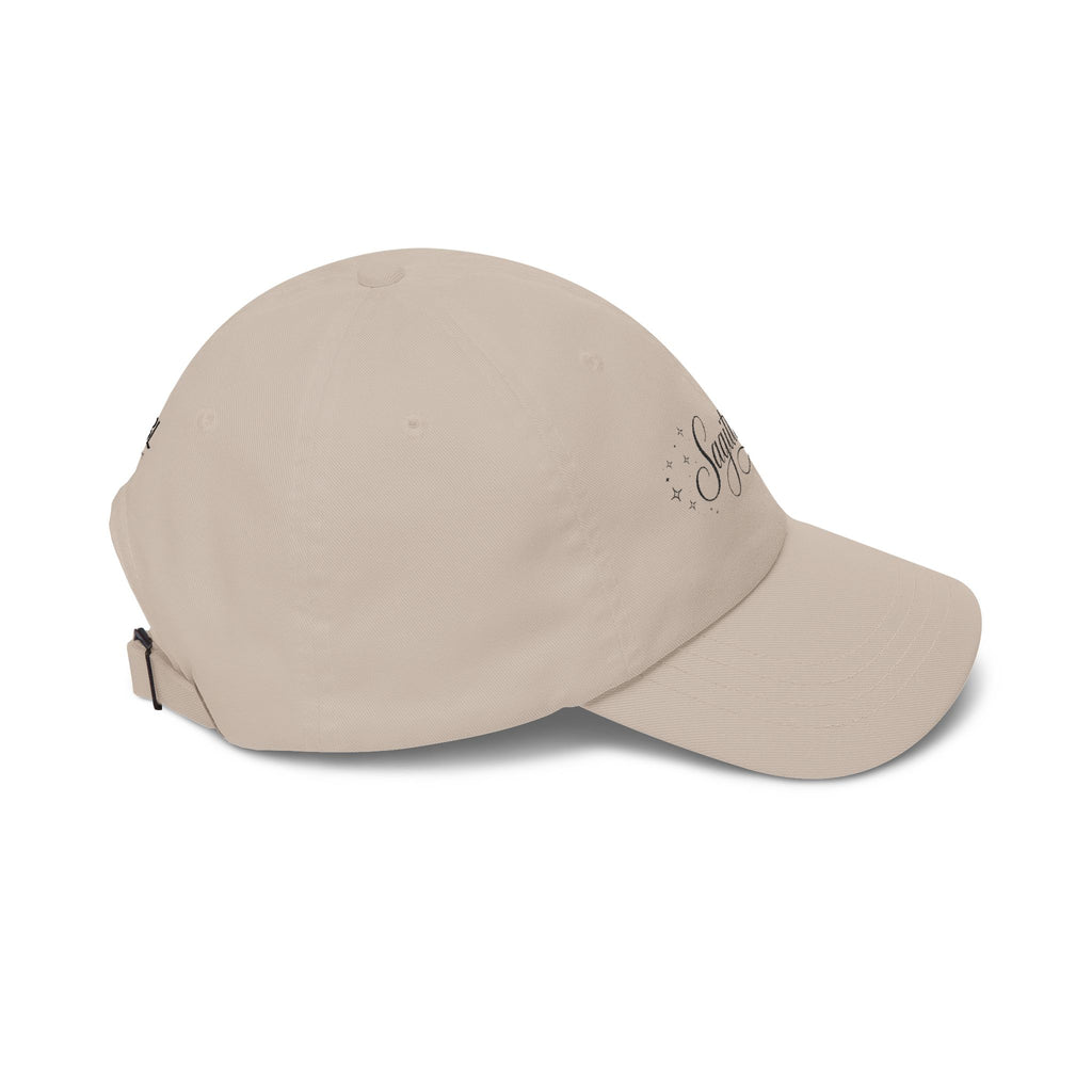 Sagittarius Dad Cap — Astrological Script Baseball Hat