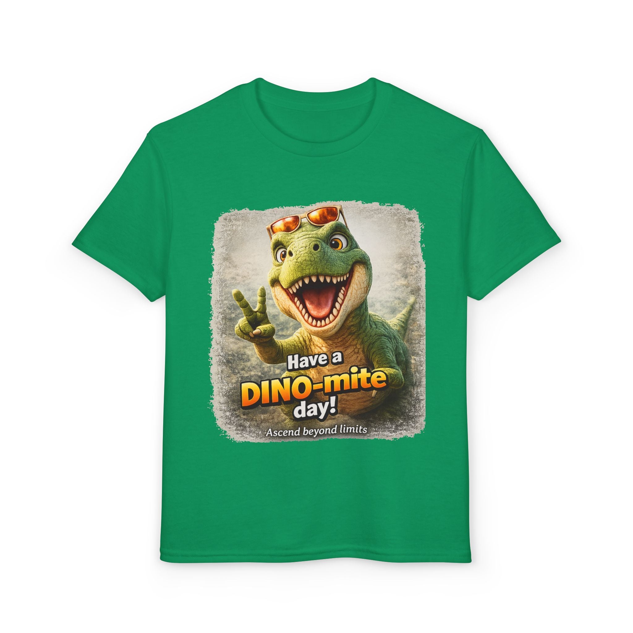 Youth T-Shirt — "Have a DINO-mite Day!" Dinosaur Graphic Tee