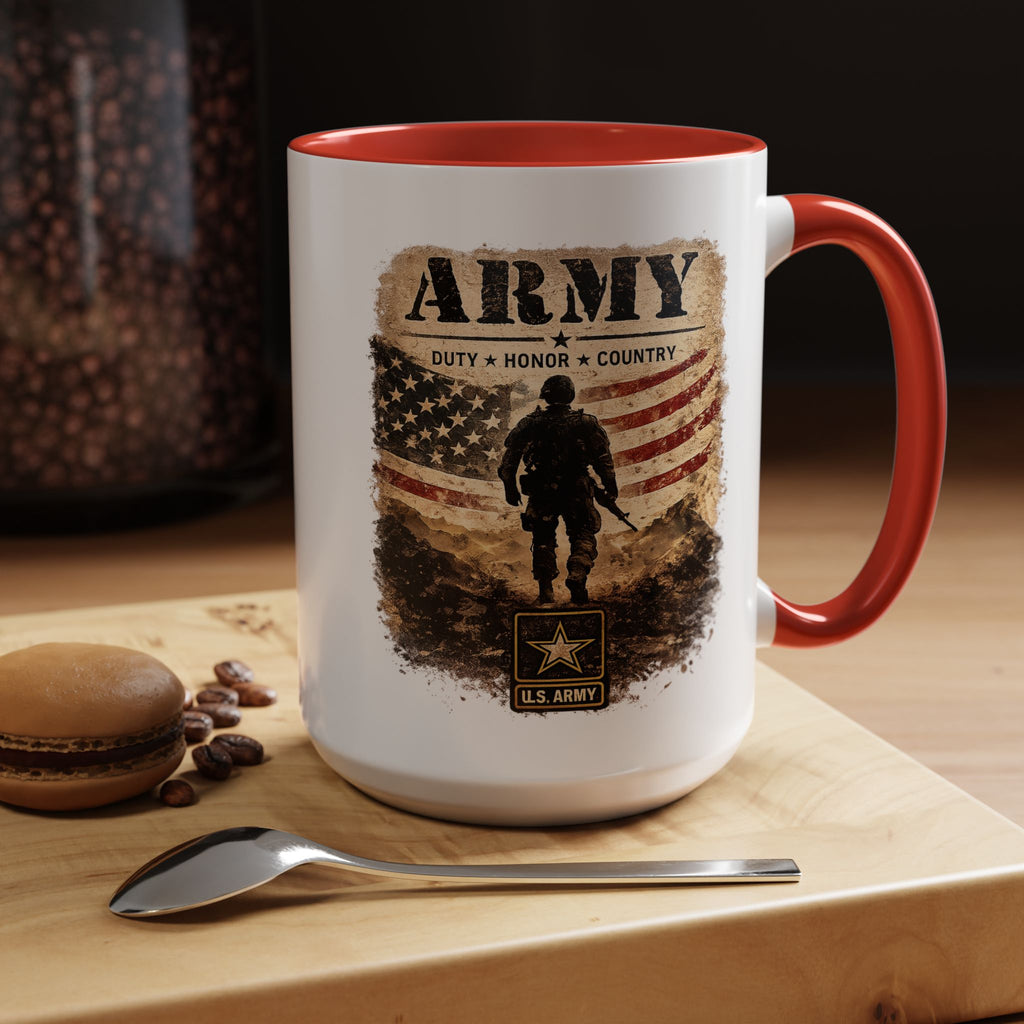Army Military Tribute Accent Mug (11/15oz)