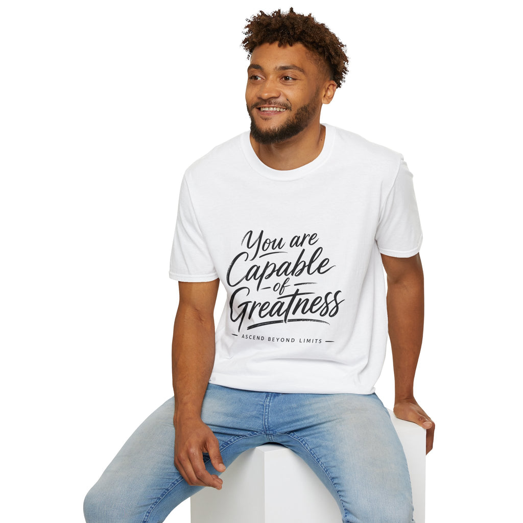 "You Are Capable of Greatness" – Inspirational Graphic Tee