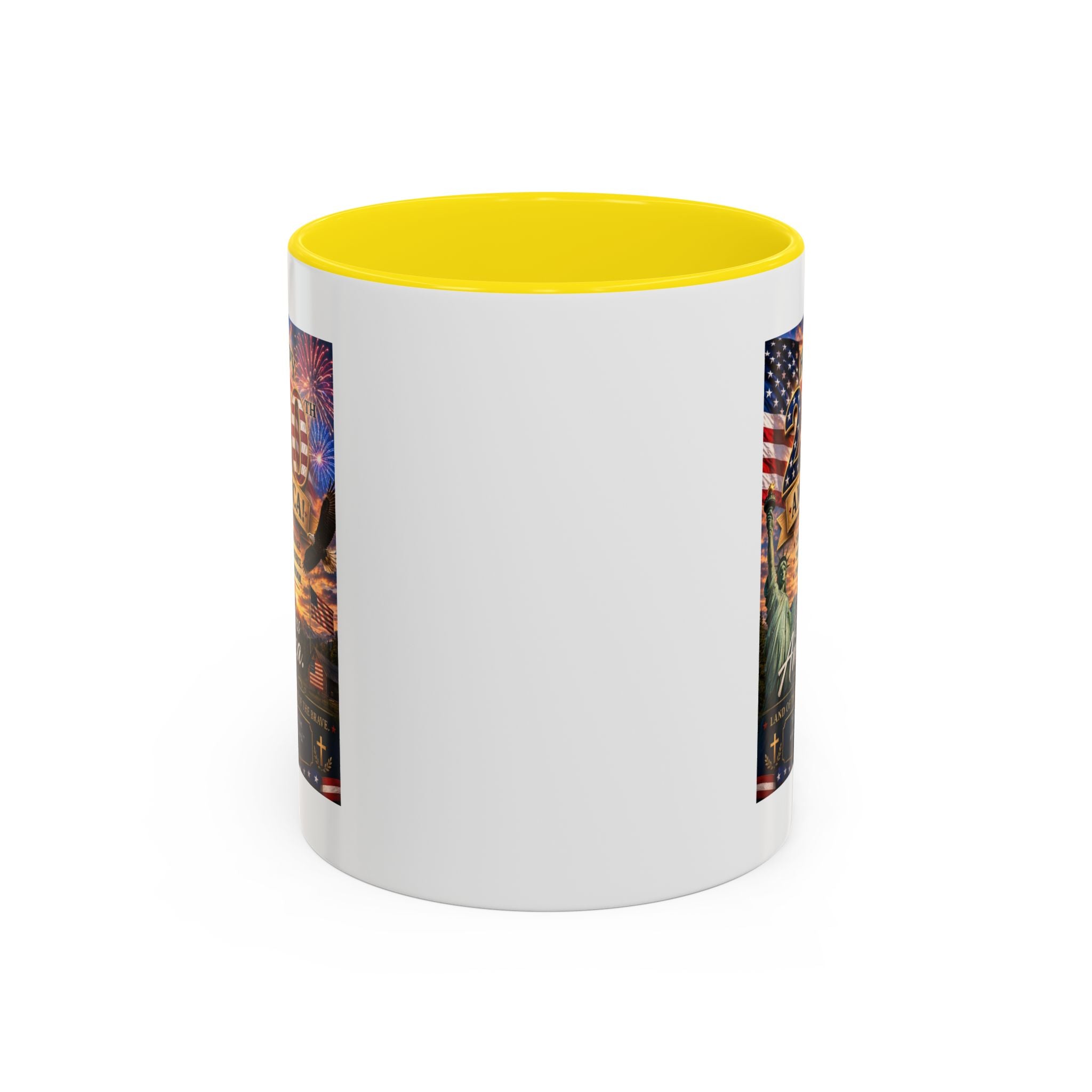 Patriotic Coffee Mug - "Happy 250 America!" Anniversary Design
