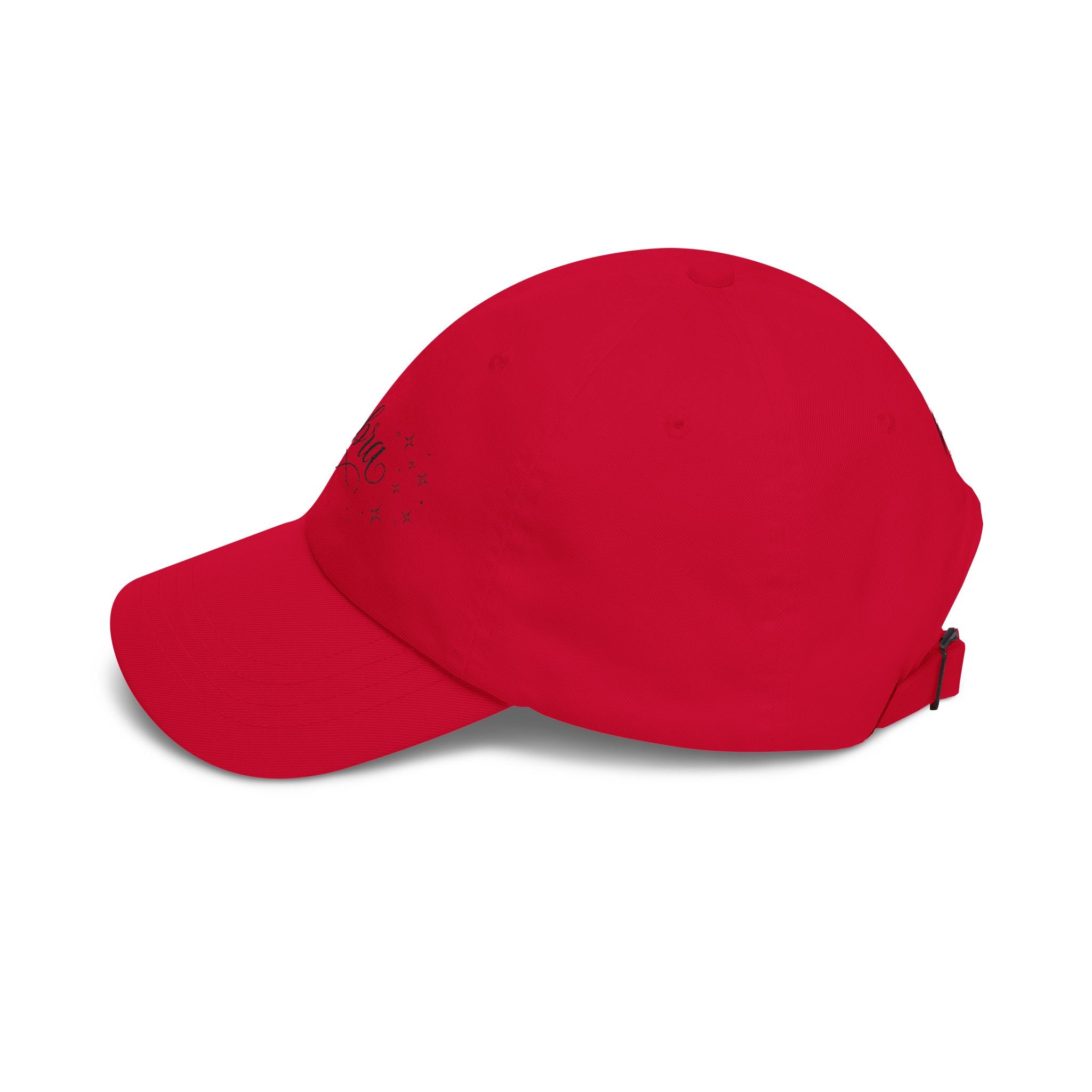 Libra Script Dad Cap — Zodiac Baseball Hat with Sparkle Stars