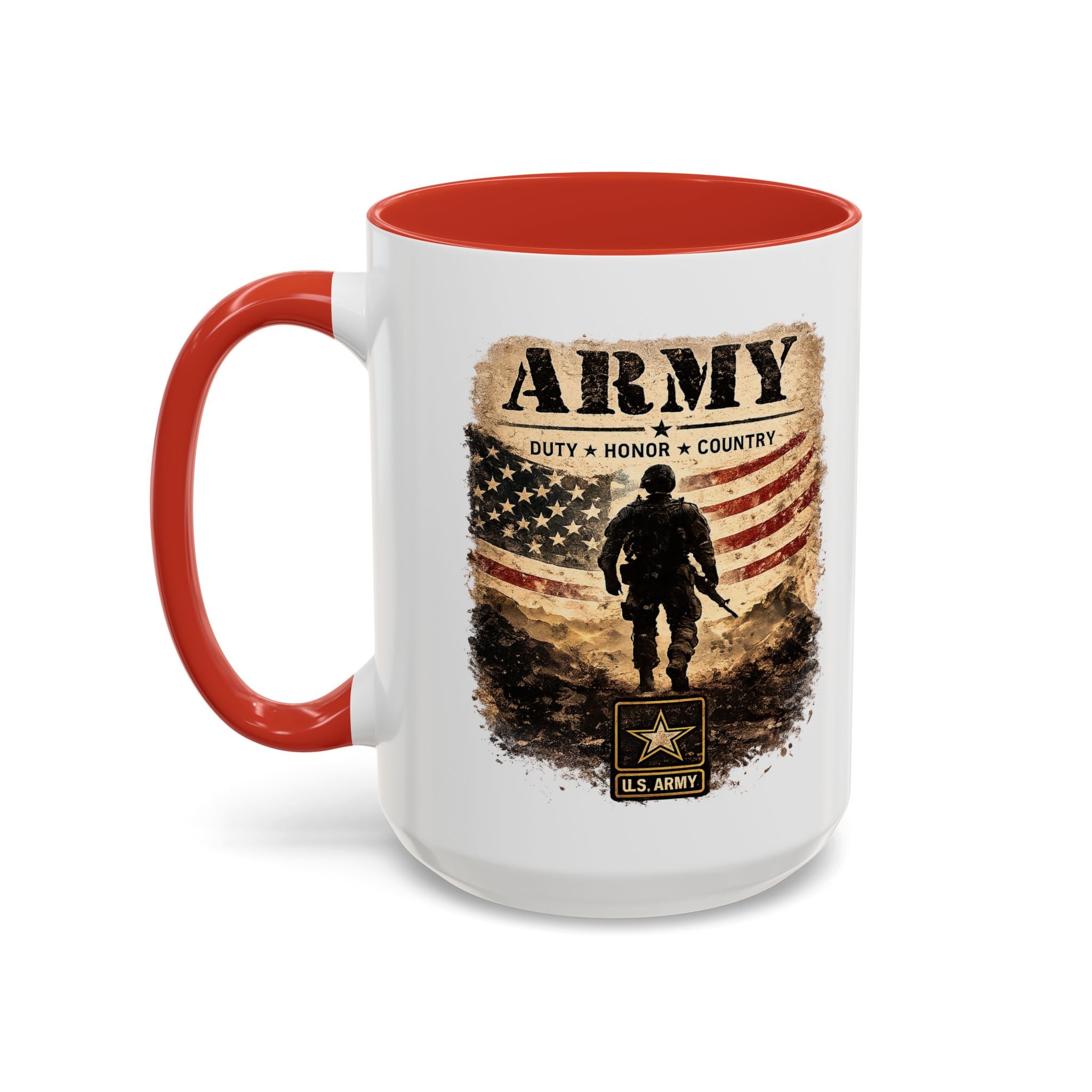 Army Military Tribute Accent Mug (11/15oz)
