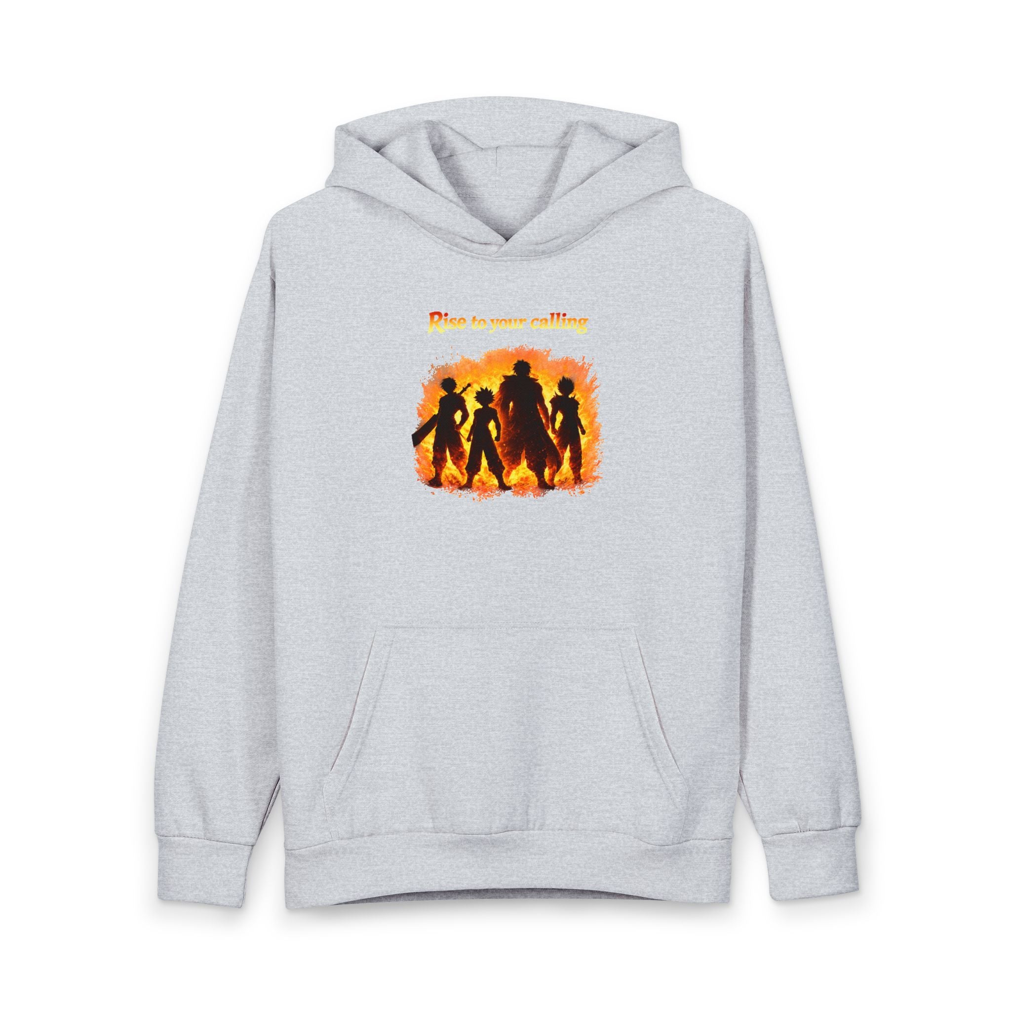 Hero Squad Silhouette Hoodie – Anime Battle League Pullover
