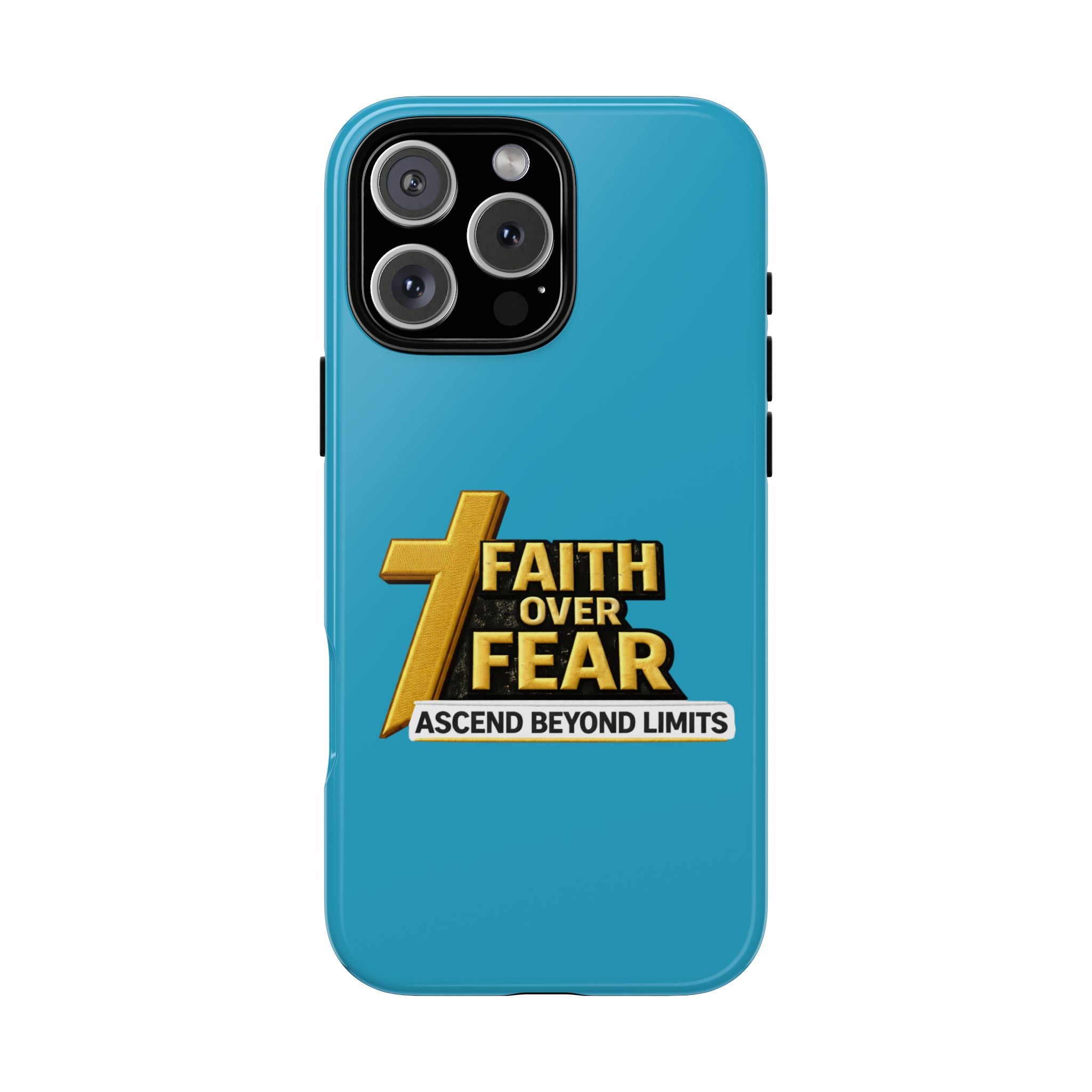 Faith Over Fear Tough Phone Case — "Ascend Beyond Limits" Inspirational Christian Protection