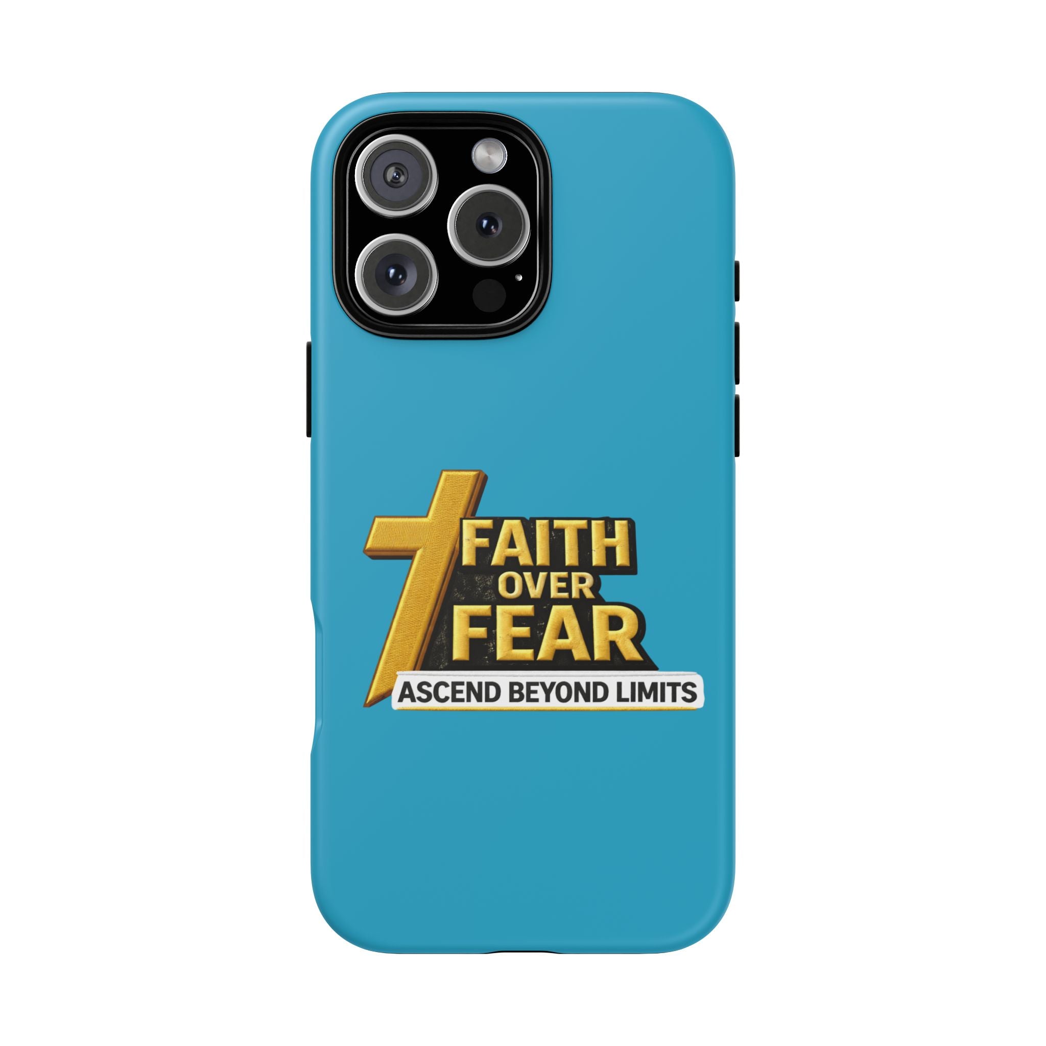 Faith Over Fear Tough Phone Case — "Ascend Beyond Limits" Inspirational Christian Protection