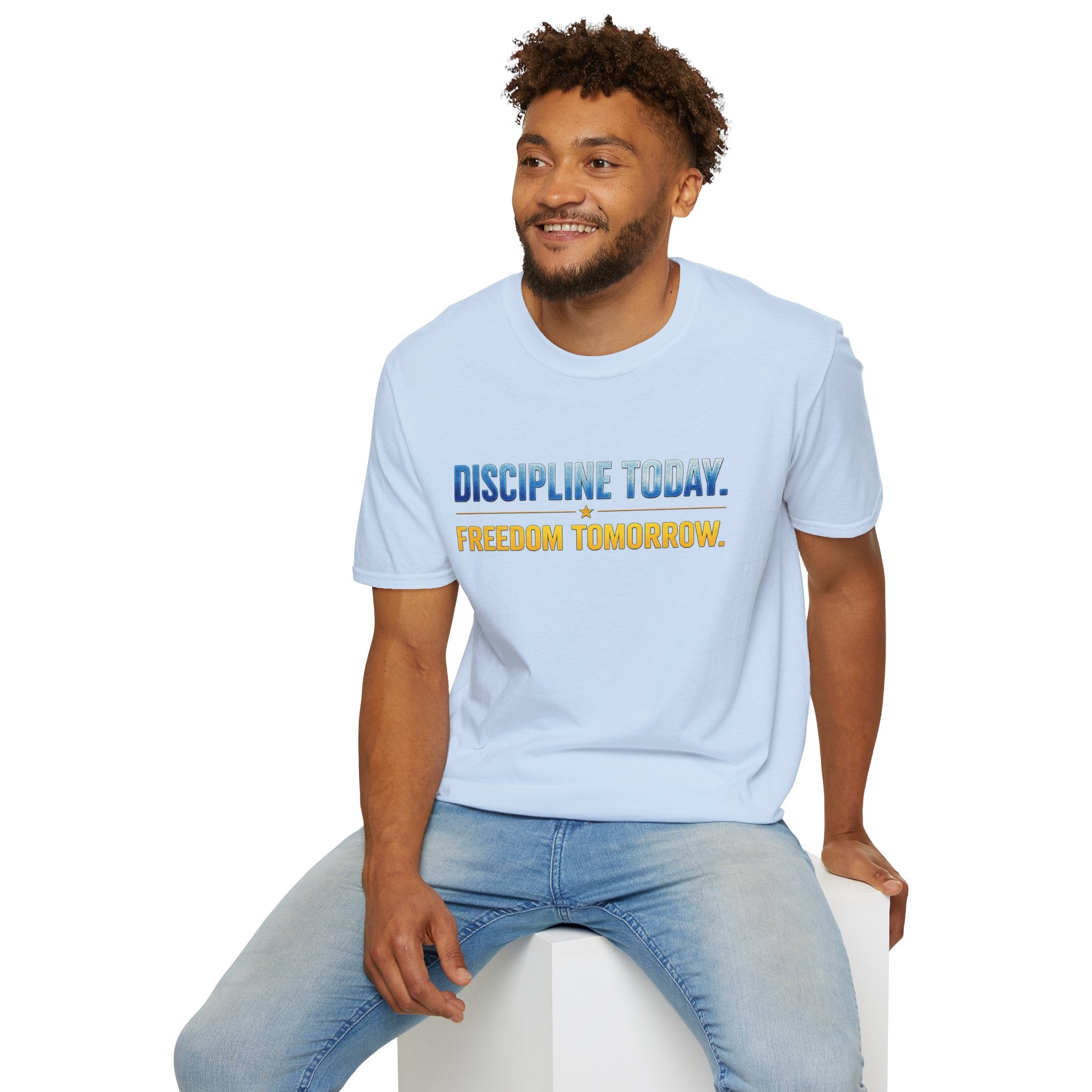 Discipline Today, Freedom Tomorrow T-Shirt — Legacy Mindset Lion Graphic