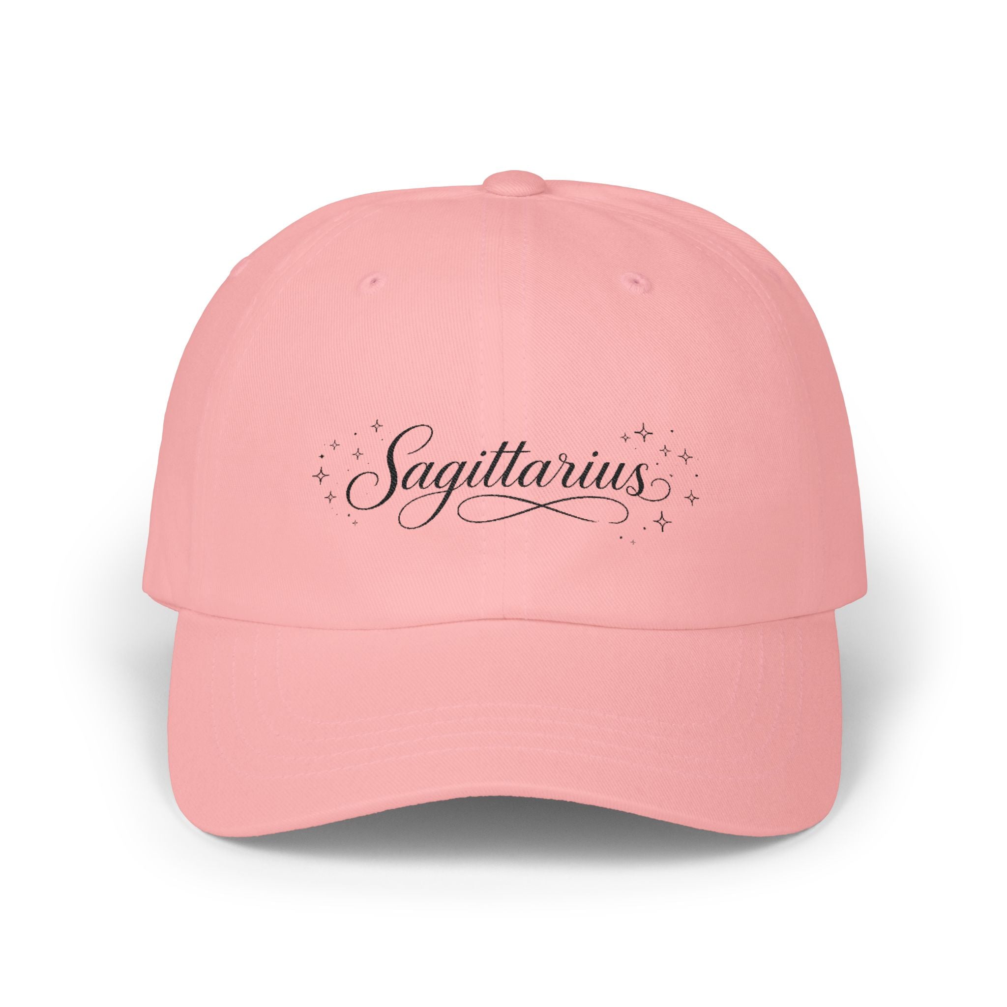 Sagittarius Dad Cap — Astrological Script Baseball Hat