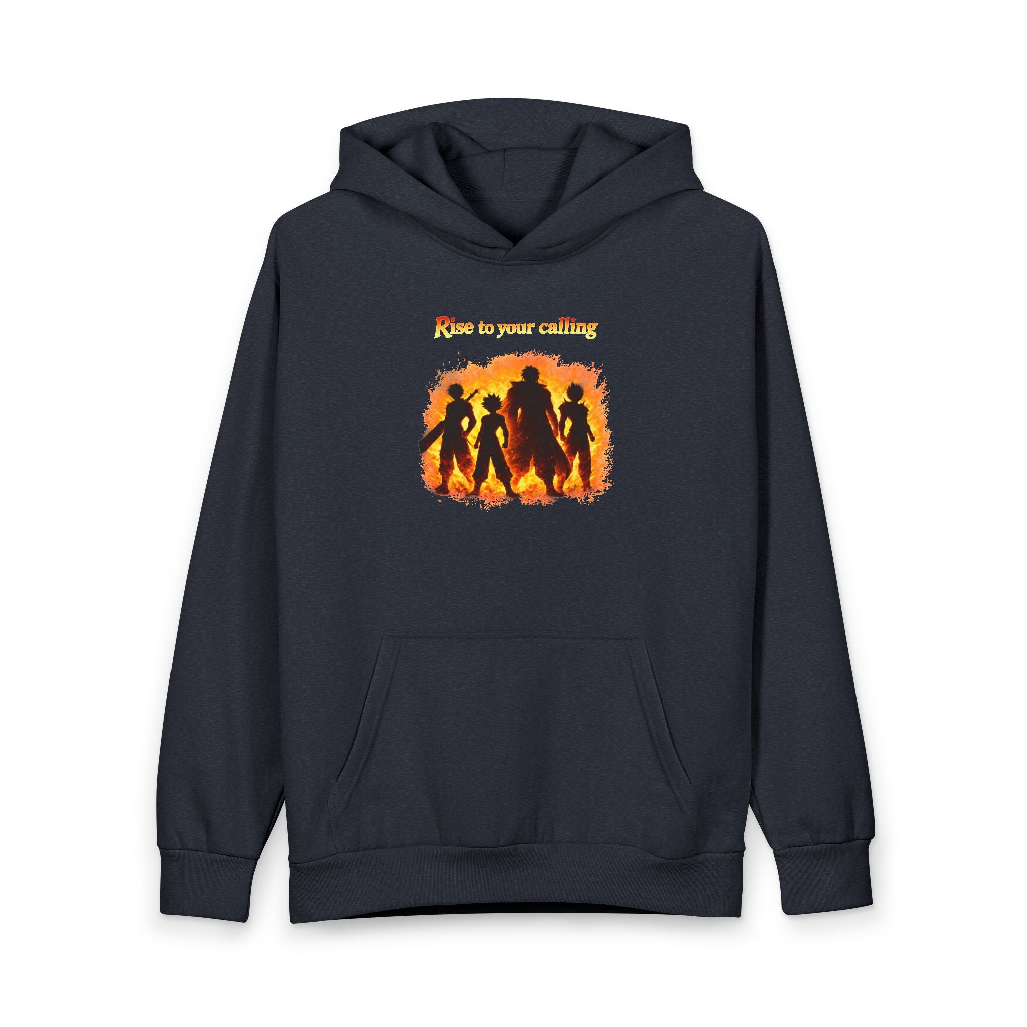 Hero Squad Silhouette Hoodie – Anime Battle League Pullover