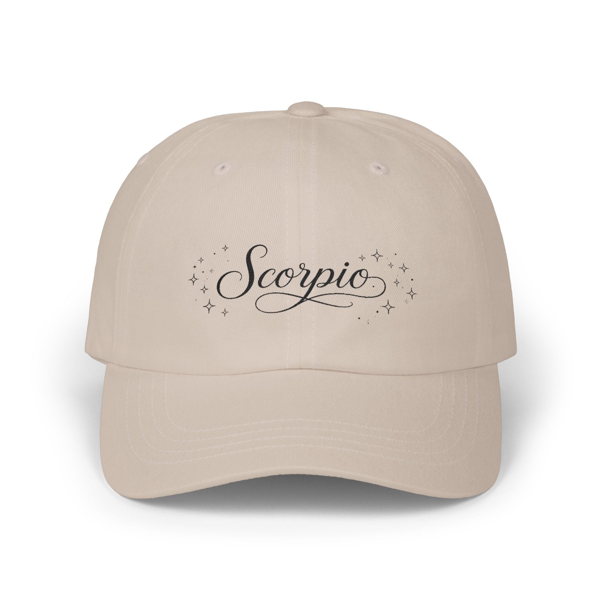 Scorpio Script Dad Cap — Astrological Zodiac Baseball Hat