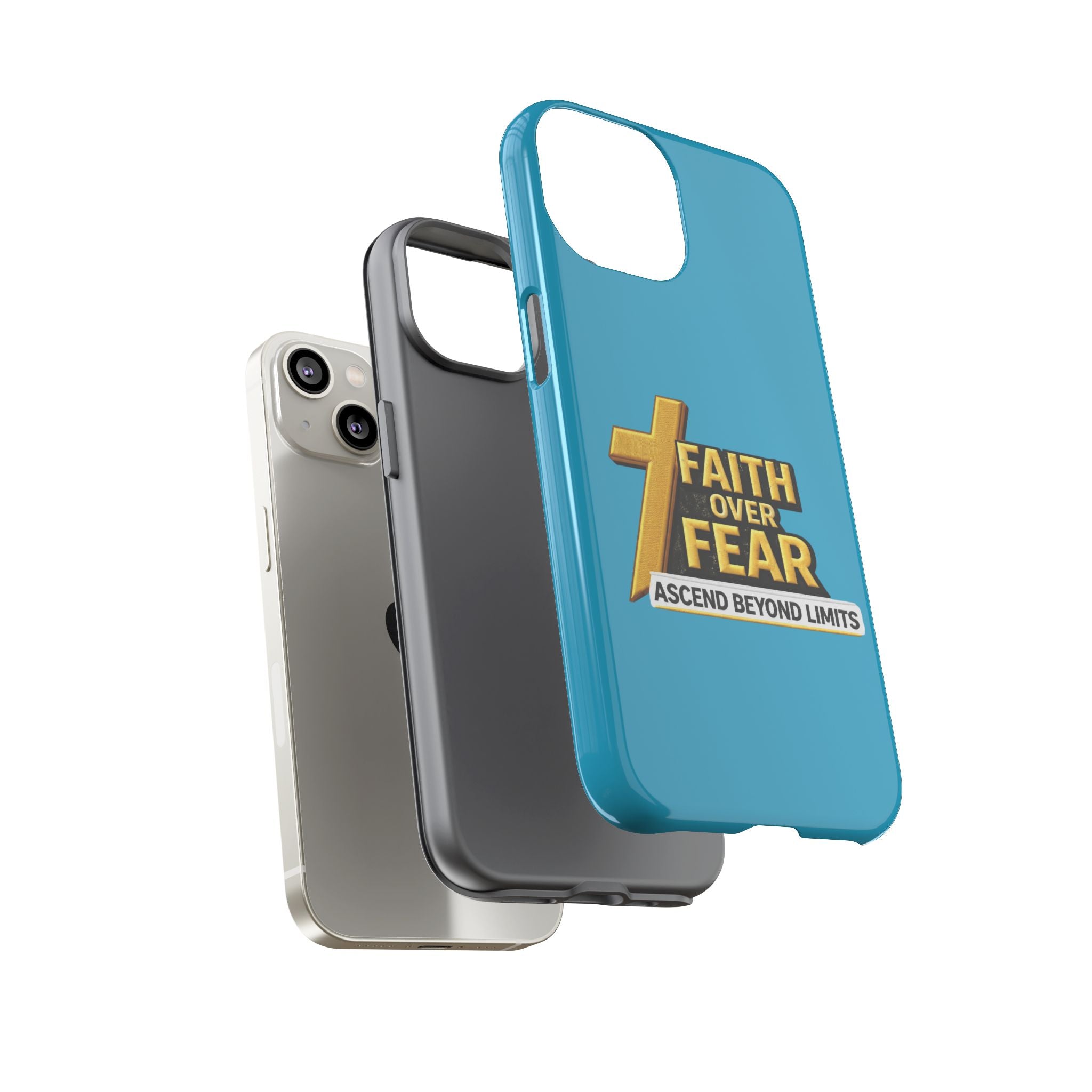 Faith Over Fear Tough Phone Case — "Ascend Beyond Limits" Inspirational Christian Protection