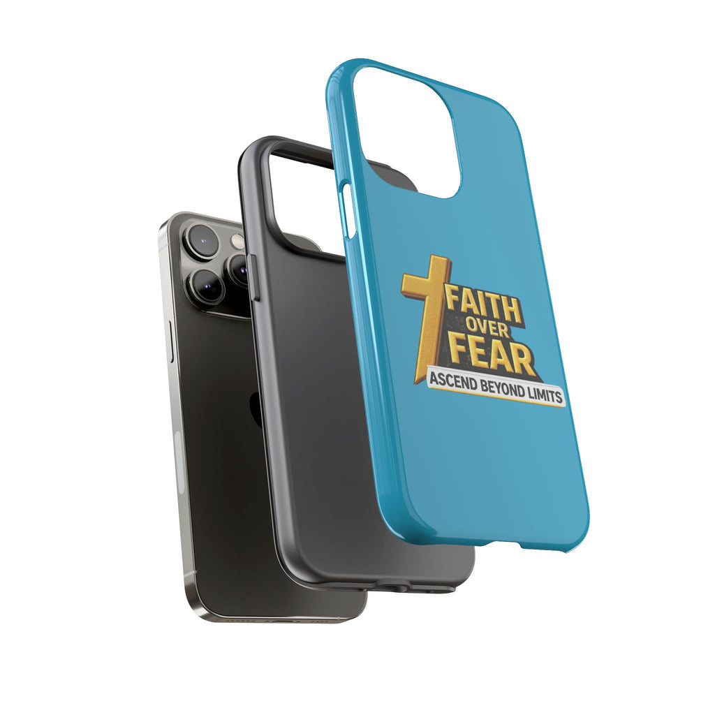 Faith Over Fear Tough Phone Case — "Ascend Beyond Limits" Inspirational Christian Protection
