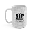 Cute Kawaii Coffee Mug 15oz – Smiling Spilled Coffee Design