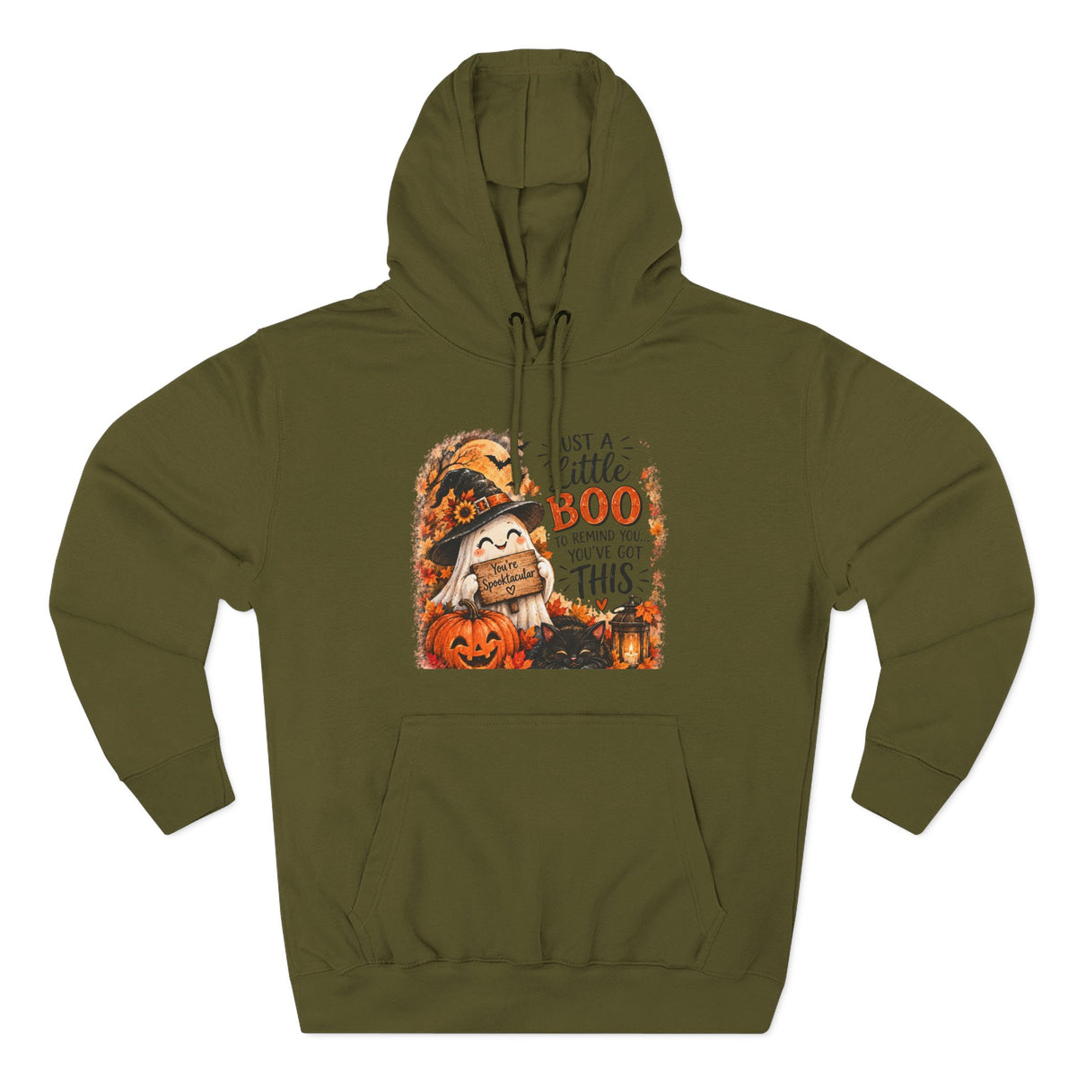 Just a Little Boo — Encouraging Halloween Hoodie