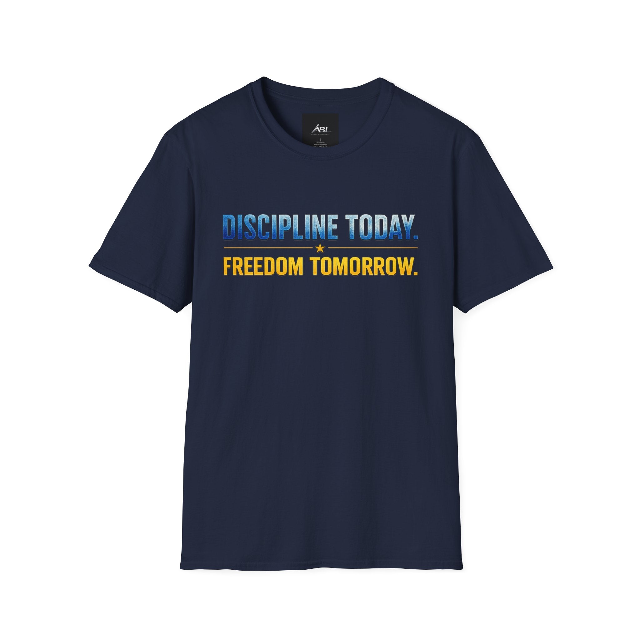 Discipline Today, Freedom Tomorrow T-Shirt — Legacy Mindset Lion Graphic