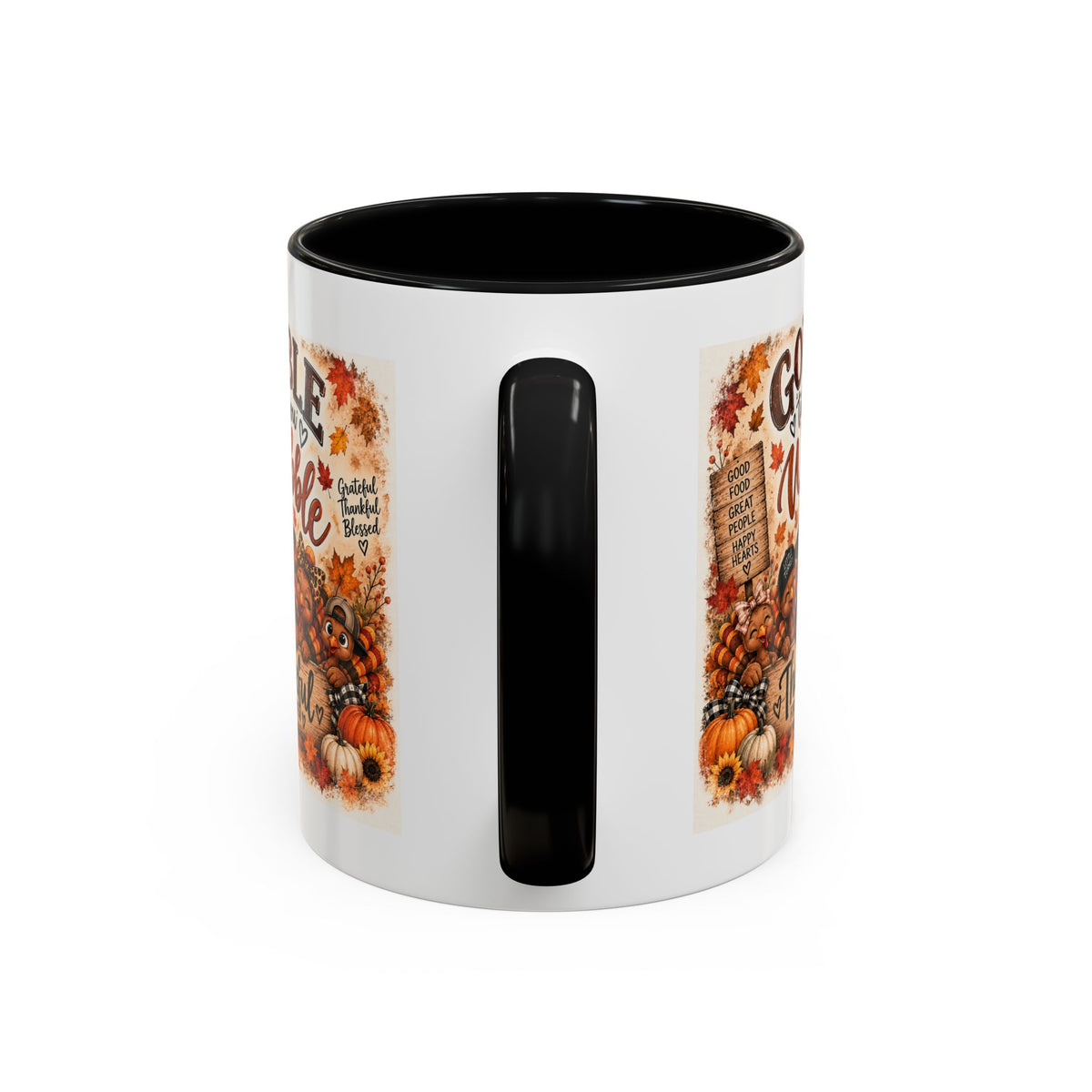 Gobble 'Til You Wobble — Thanksgiving Accent Mug
