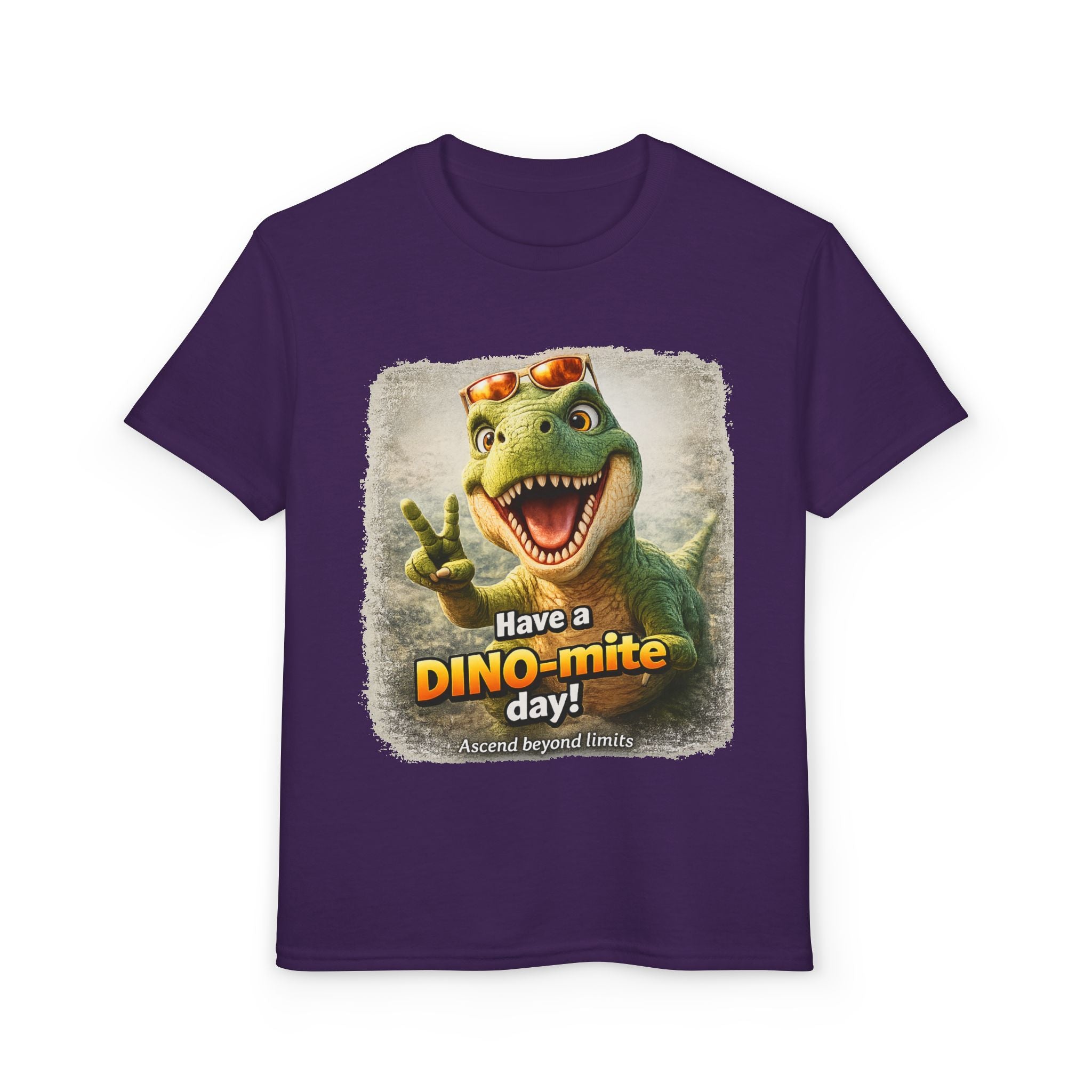 Youth T-Shirt — "Have a DINO-mite Day!" Dinosaur Graphic Tee