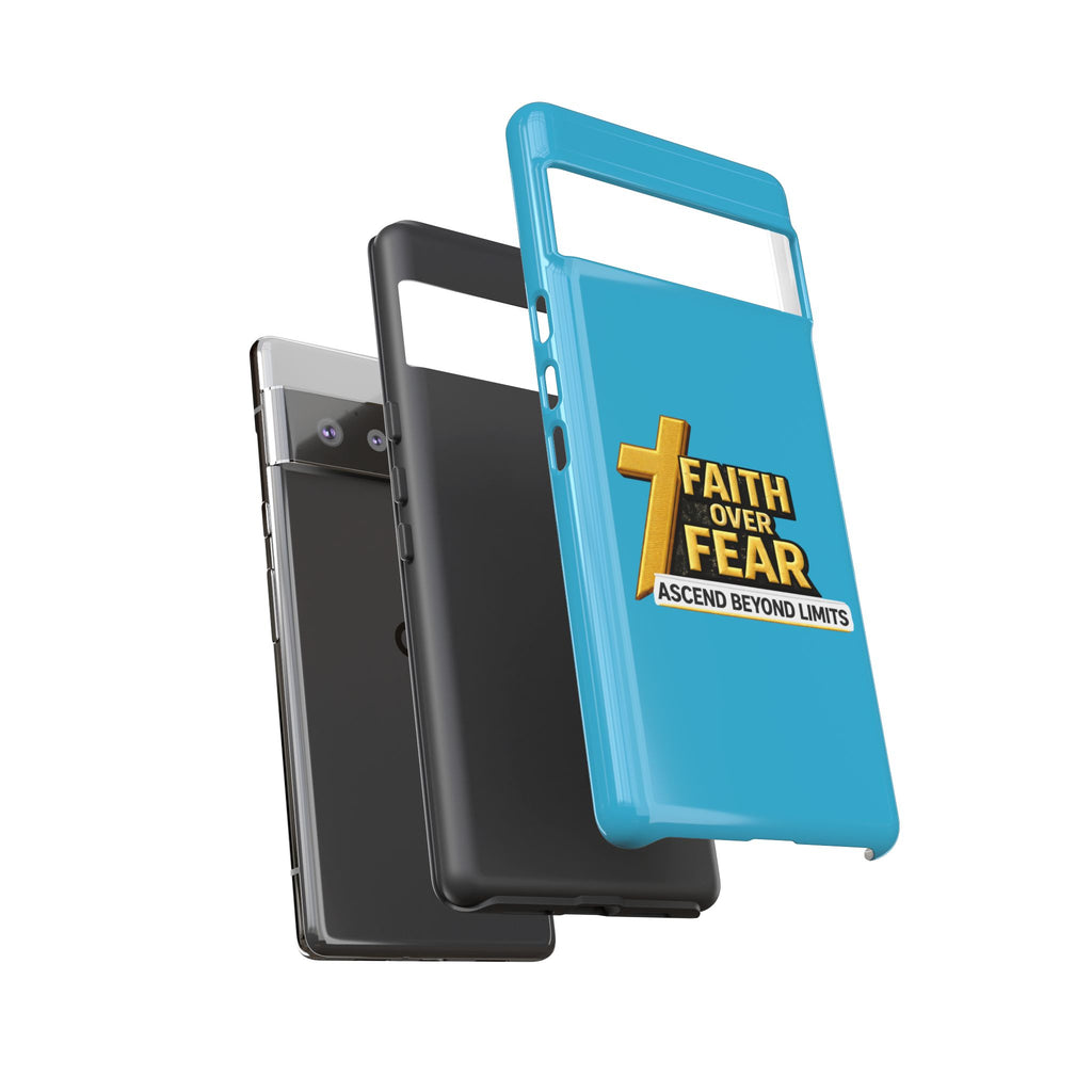 Faith Over Fear Tough Phone Case — "Ascend Beyond Limits" Inspirational Christian Protection