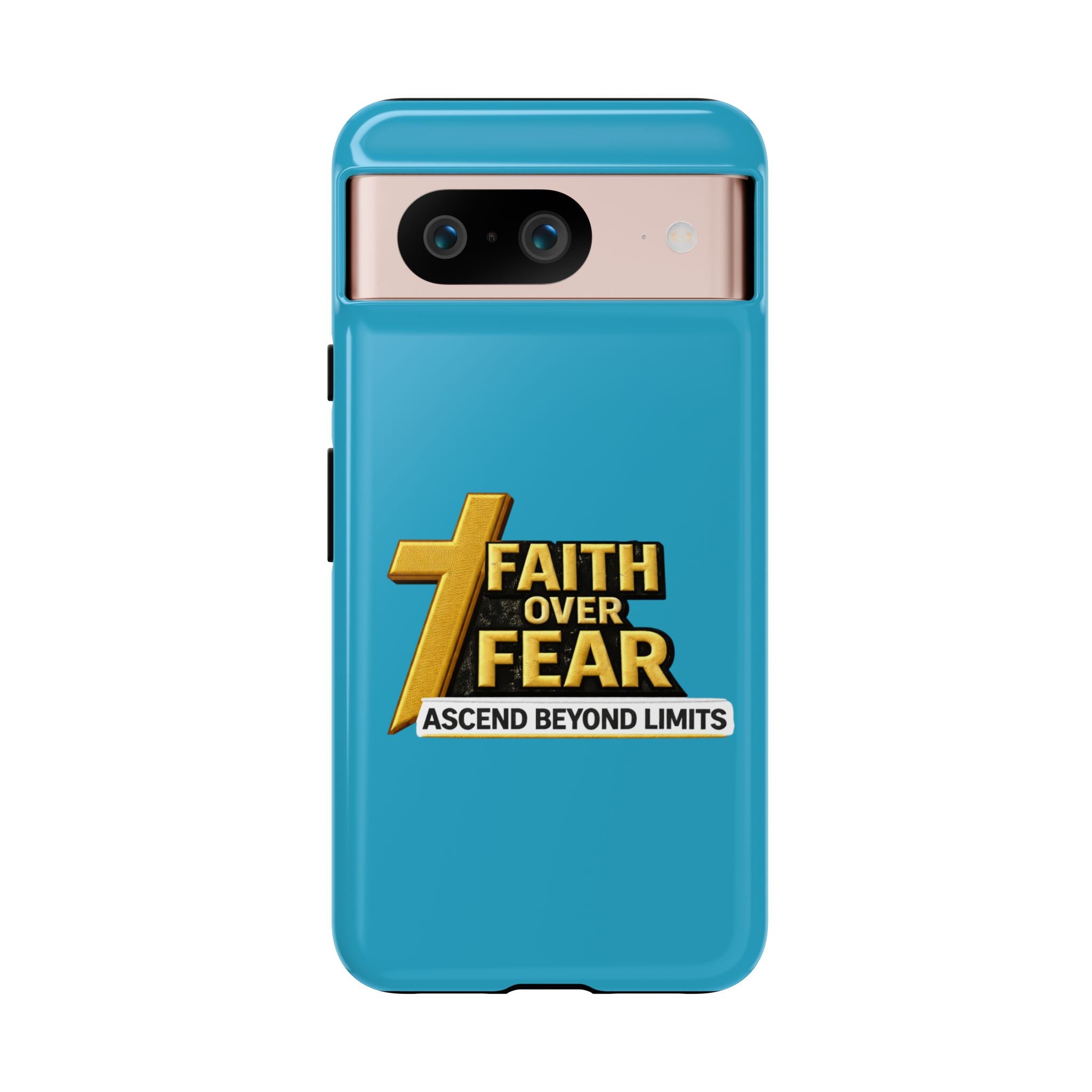 Faith Over Fear Tough Phone Case — "Ascend Beyond Limits" Inspirational Christian Protection
