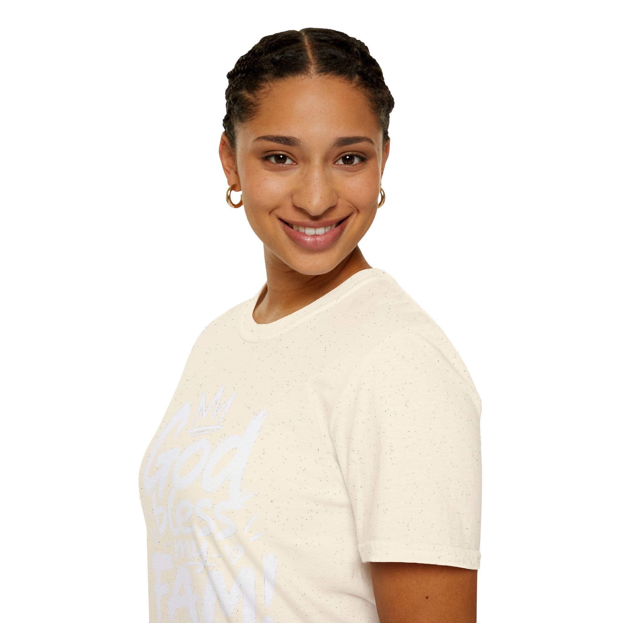 God Bless My Fam T-Shirt — Faith-Based Family Graphic Tee