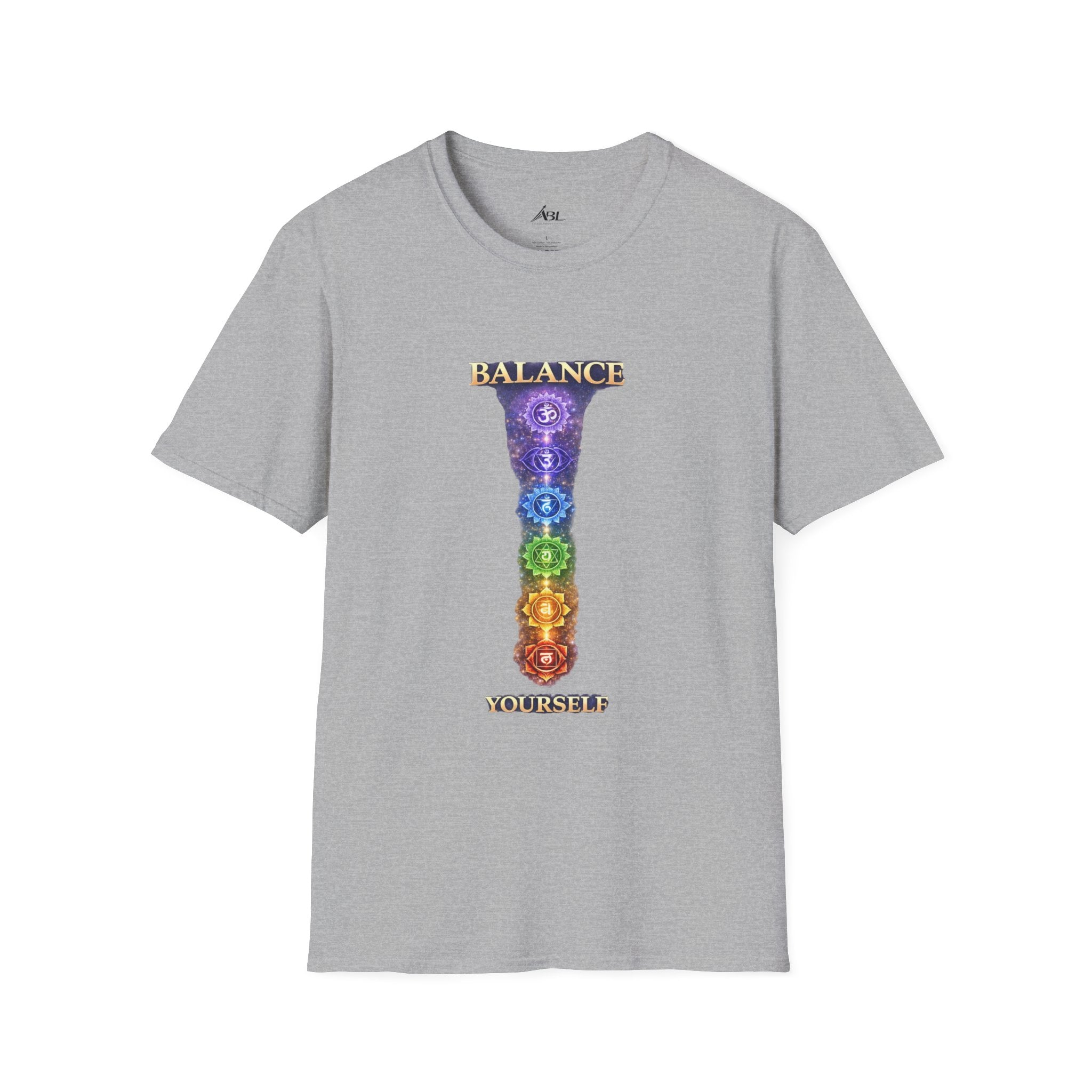 Chakra Balance T-Shirt — 'Balance Within' Spiritual Yoga Tee (Your Only Limit)