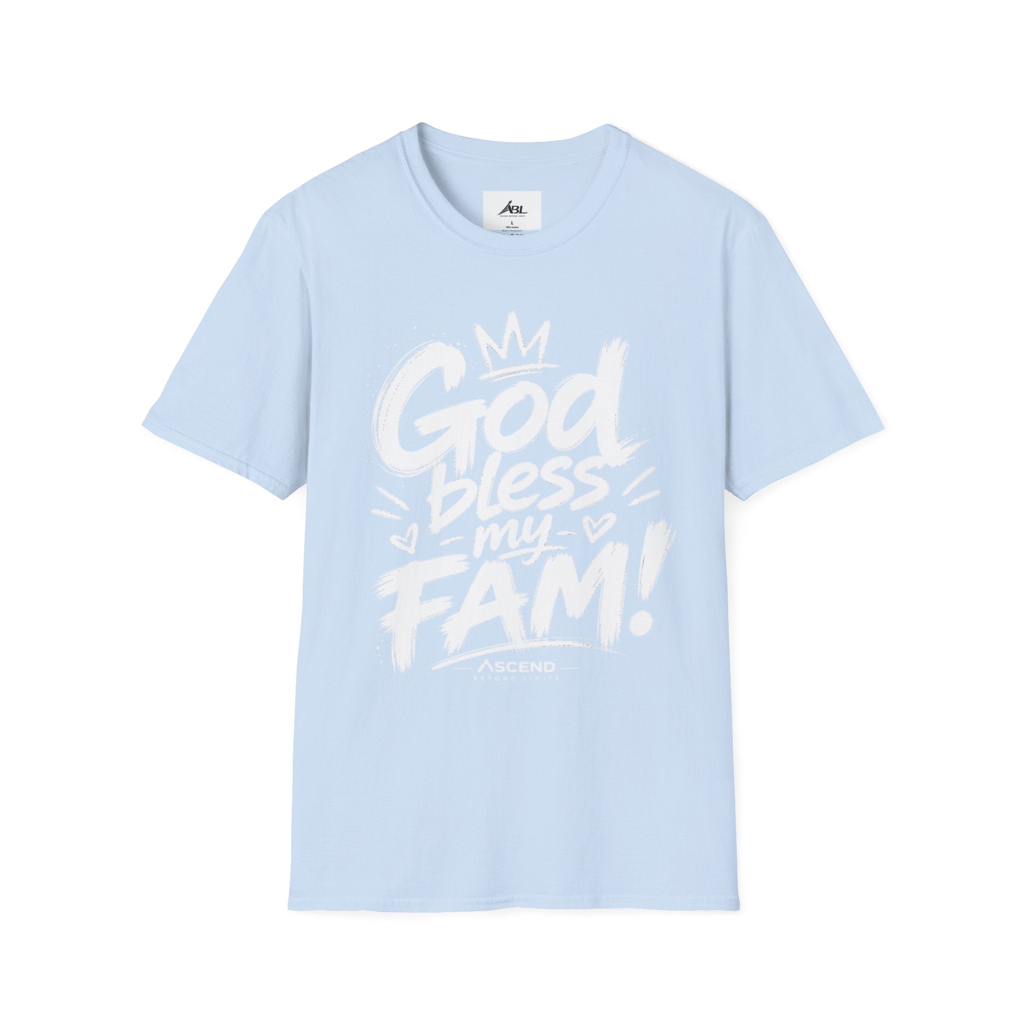 God Bless My Fam T-Shirt — Faith-Based Family Graphic Tee