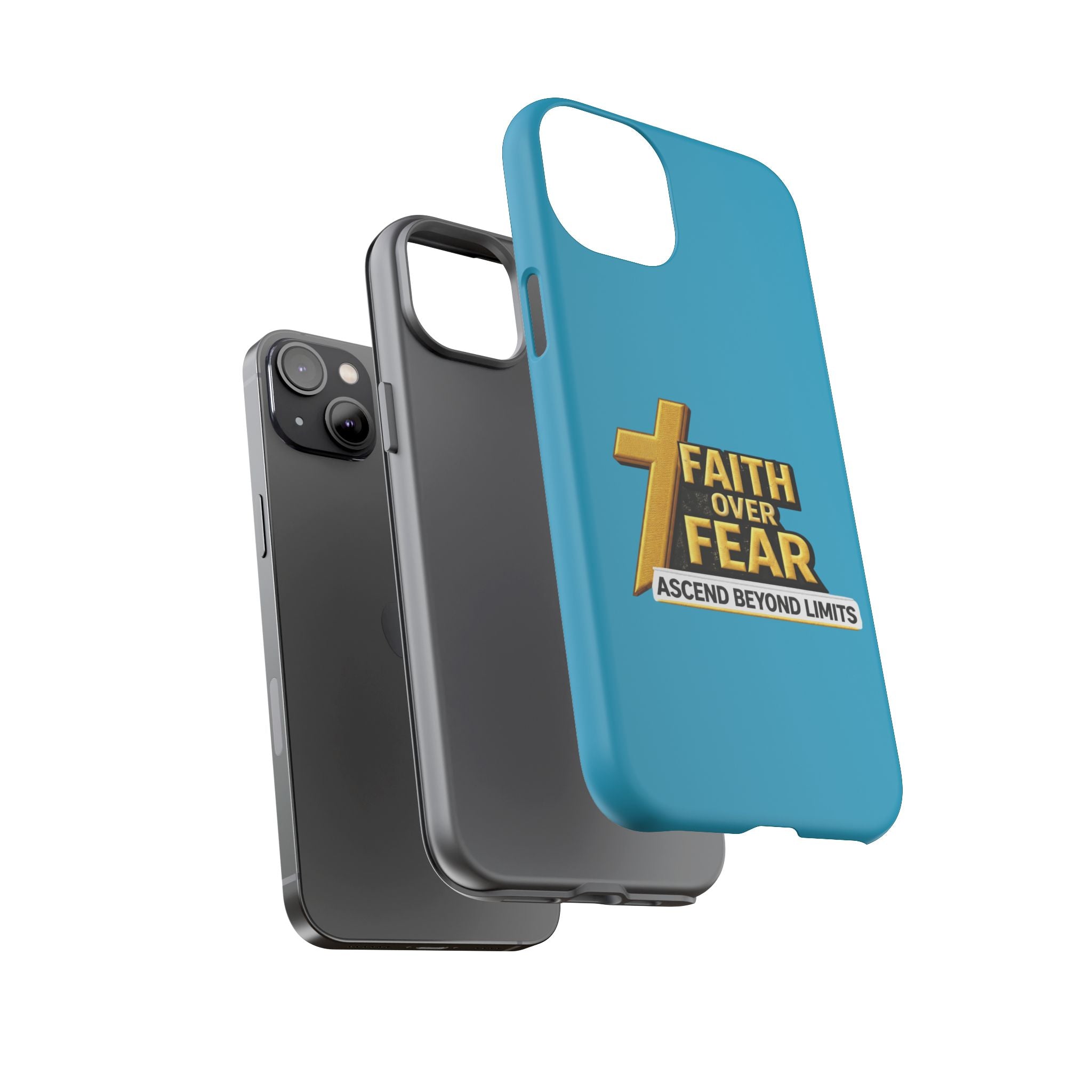 Faith Over Fear Tough Phone Case — "Ascend Beyond Limits" Inspirational Christian Protection