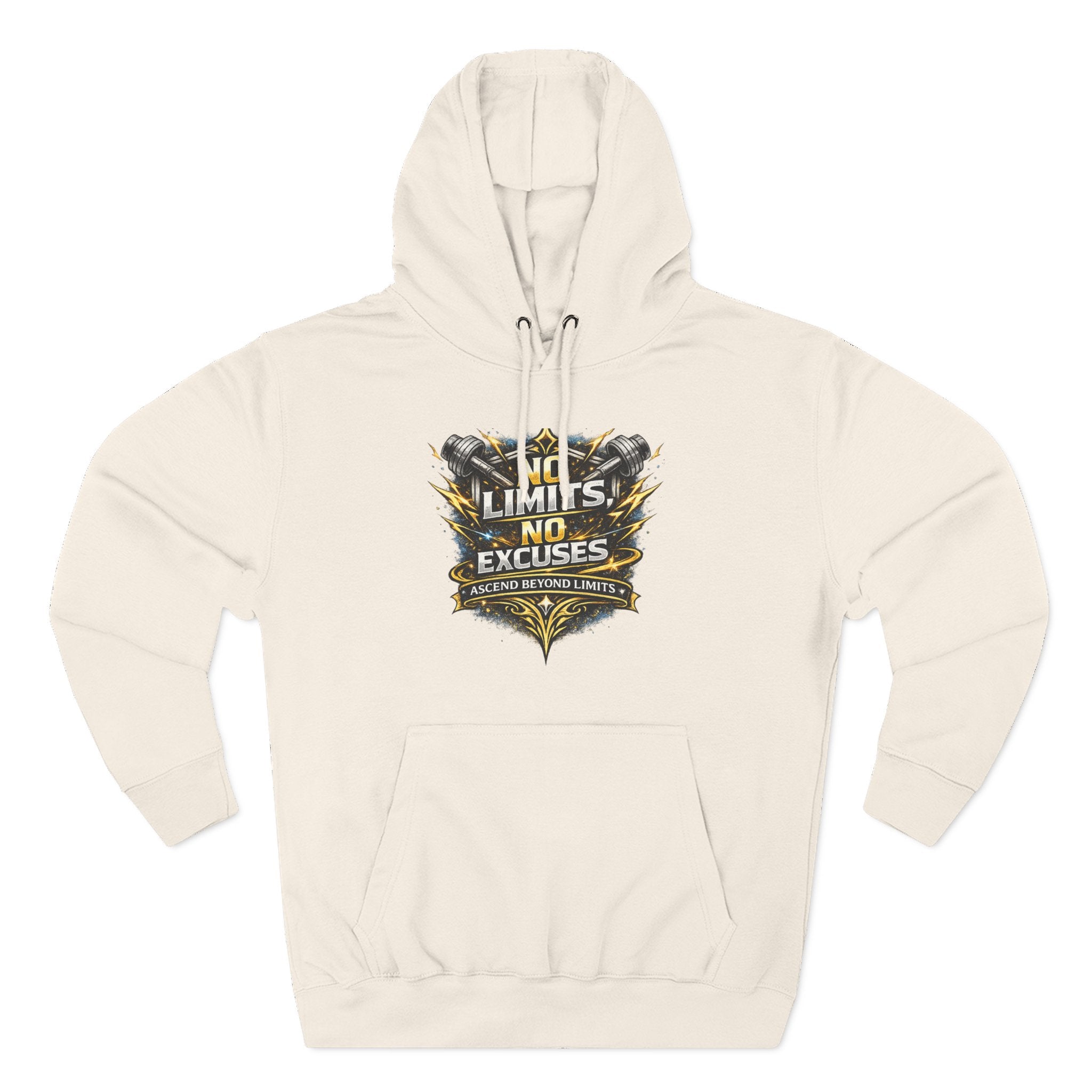 No Limits No Excuses Hoodie — Motivational Athletic Pullover