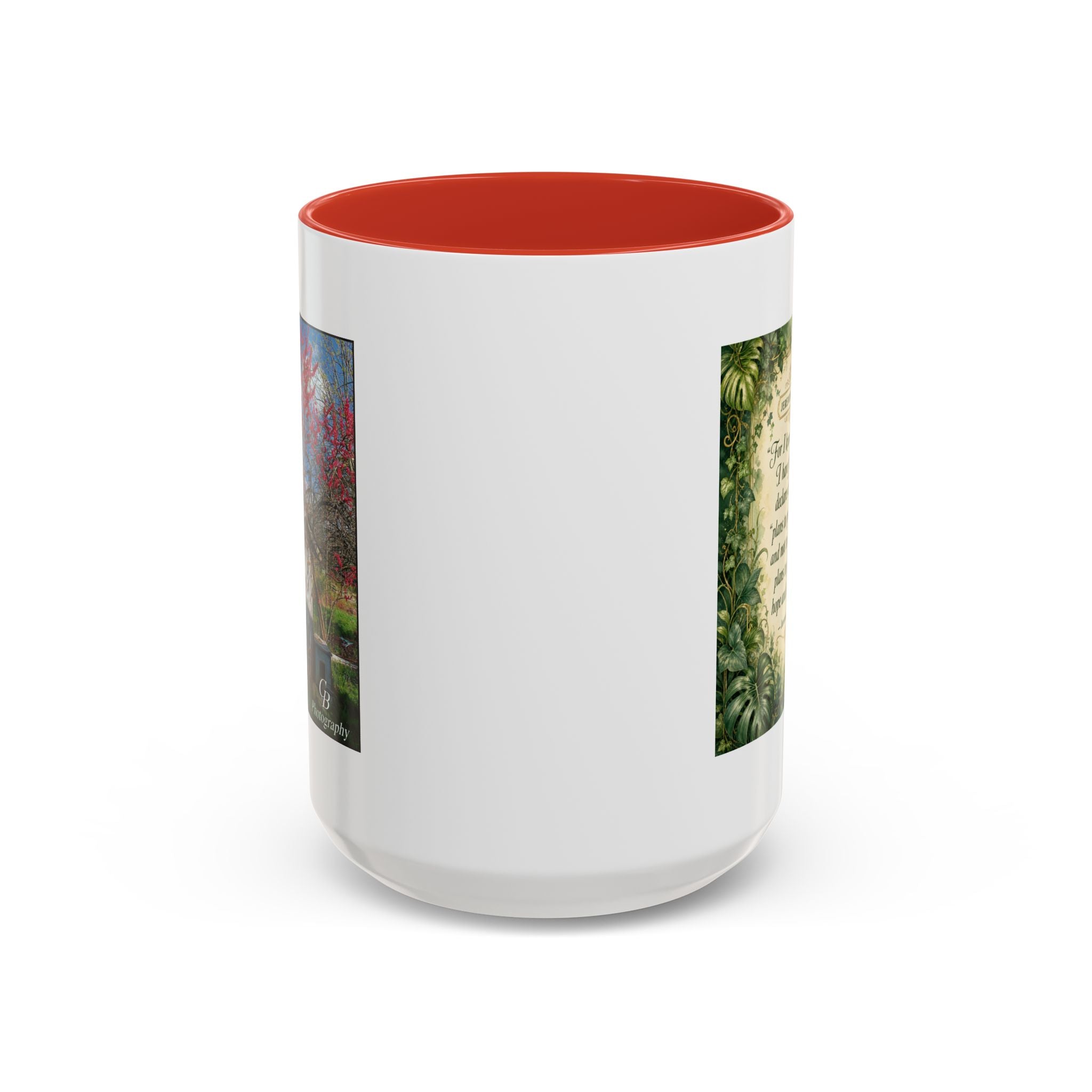 Jeremiah 29:11 Inspirational Coffee Mug – Bible Verse Floral Accent (11/15oz)
