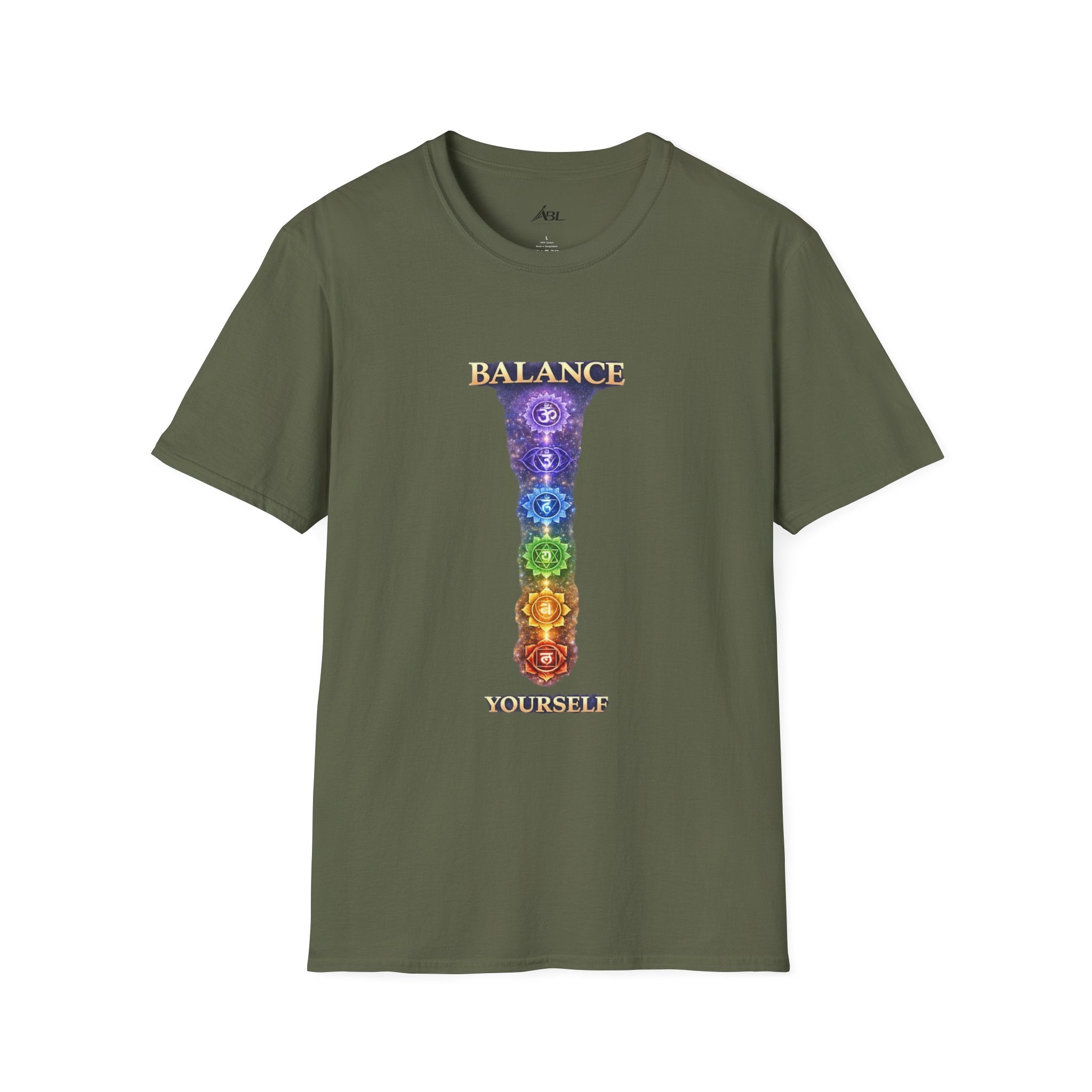 Chakra Balance T-Shirt — 'Balance Within' Spiritual Yoga Tee (Your Only Limit)