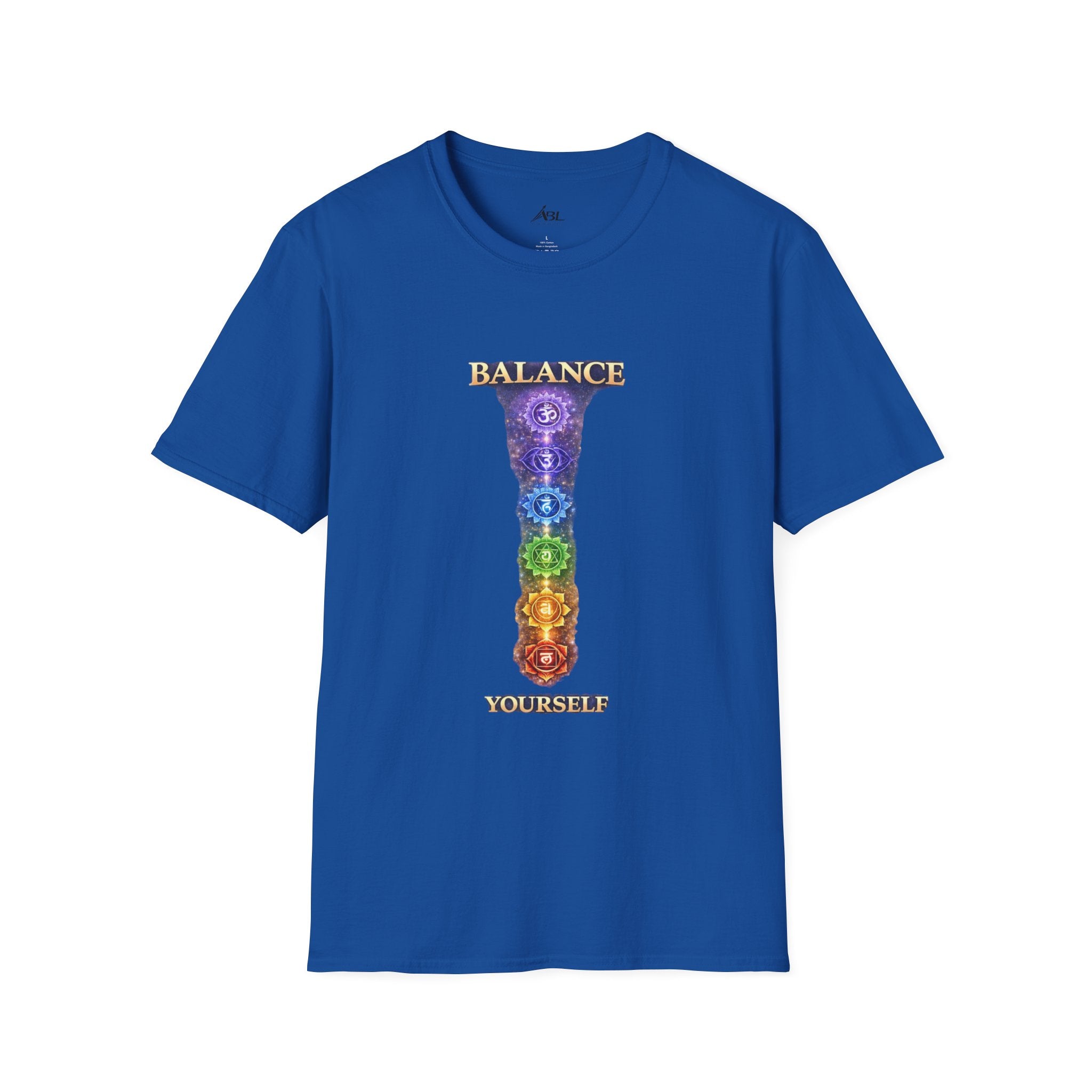 Chakra Balance T-Shirt — 'Balance Within' Spiritual Yoga Tee (Your Only Limit)