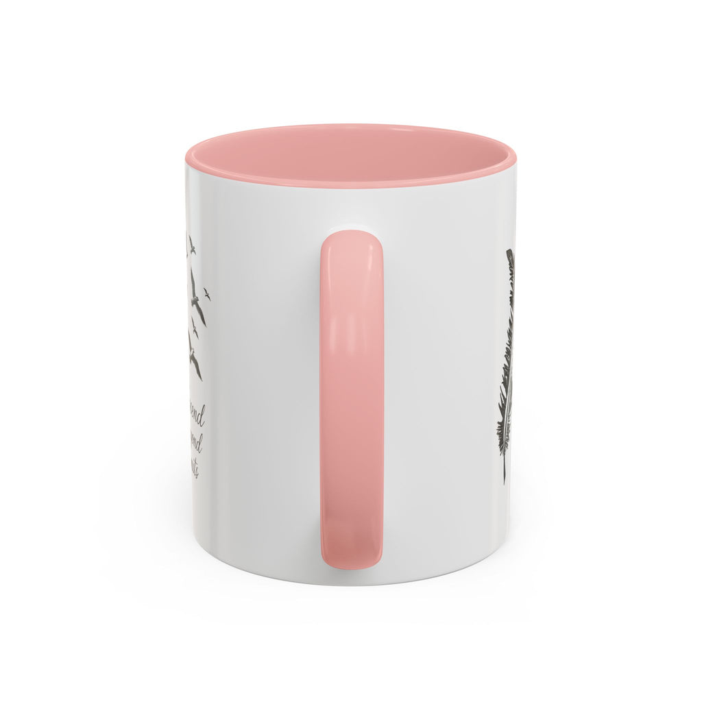 Ascend Beyond Limits- hand sketched feather Coffee-Accent Mug (11/15oz)