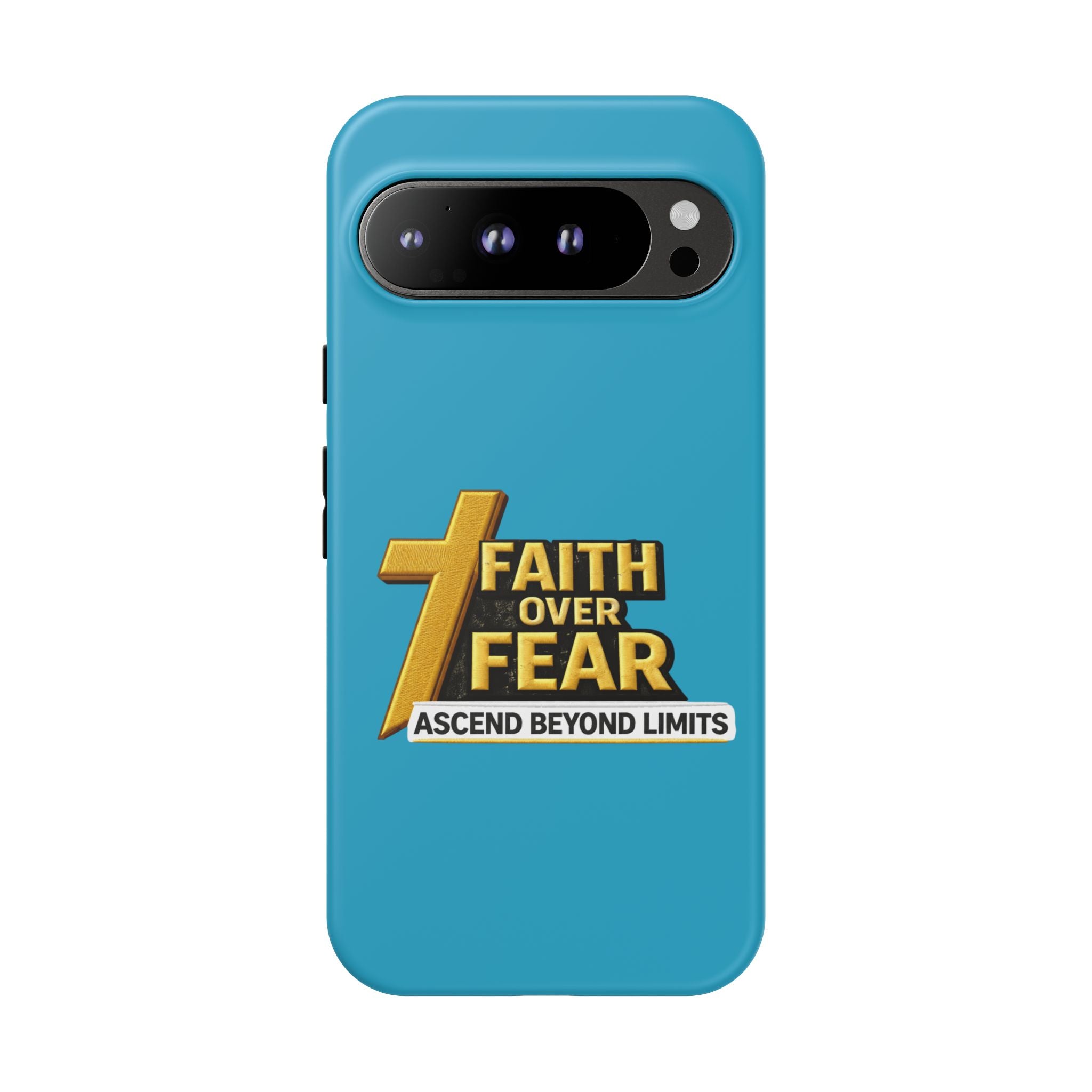 Faith Over Fear Tough Phone Case — "Ascend Beyond Limits" Inspirational Christian Protection