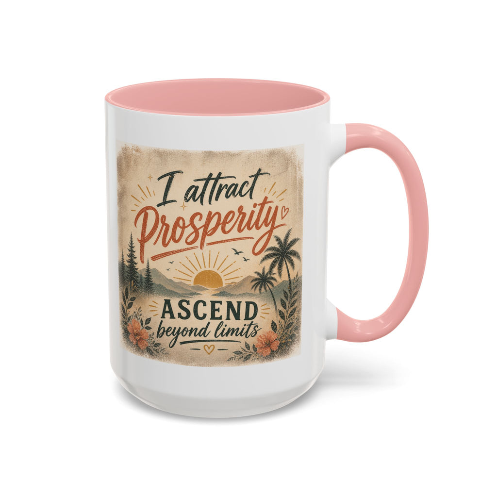 I Attract Prosperity Coffee Mug — Inspirational Accent Mug (11/15oz)