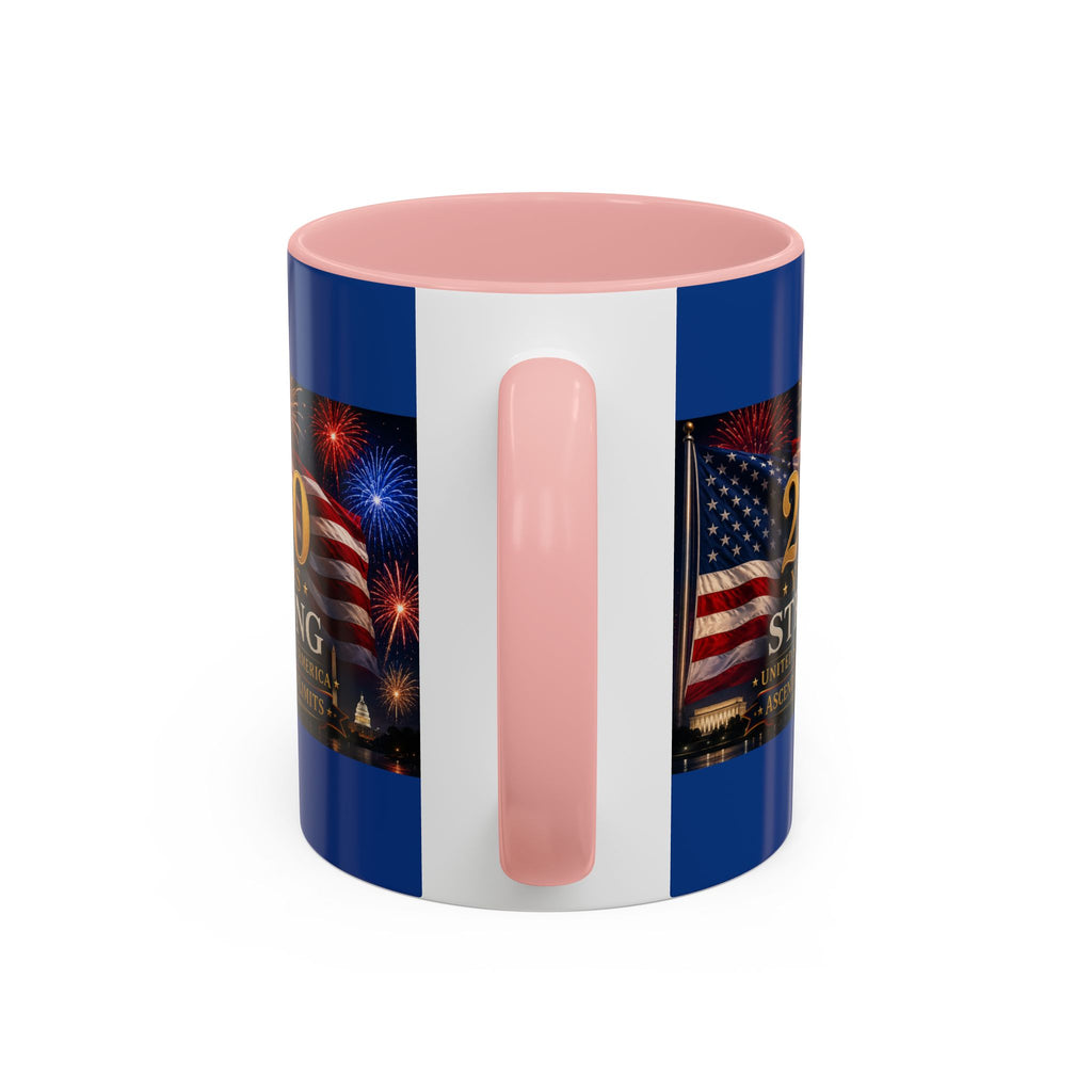 250 Years America Strong Coffee Mug — Patriotic USA Anniversary 11/15oz
