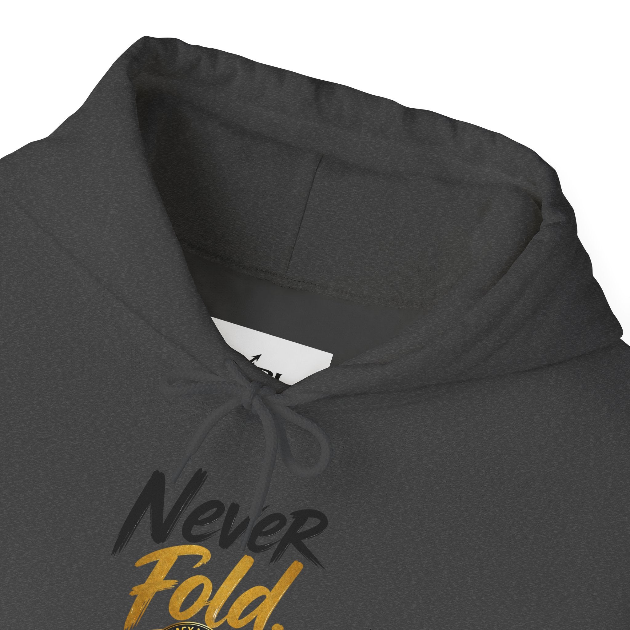 Never Fold Hoodie — 'God Has You' Faith Graphic Sweatshirt