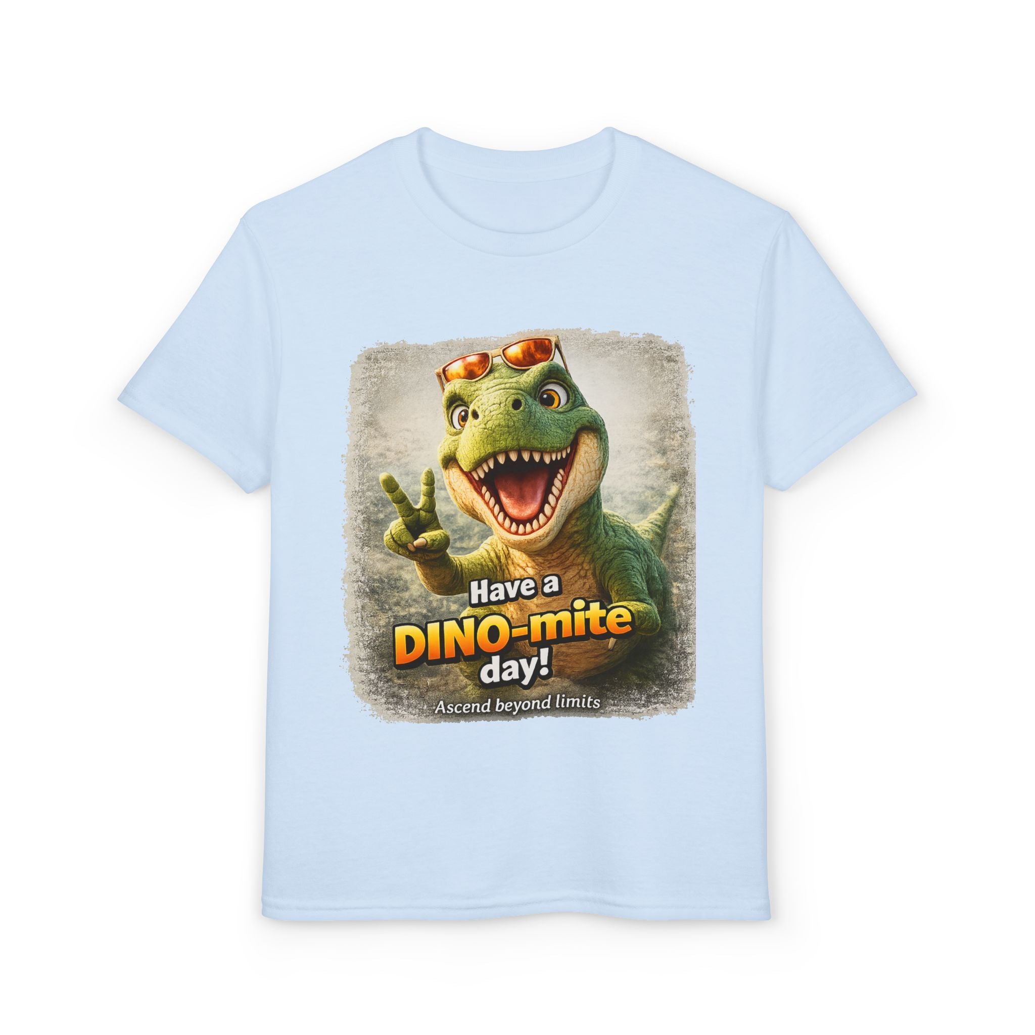 Youth T-Shirt — "Have a DINO-mite Day!" Dinosaur Graphic Tee