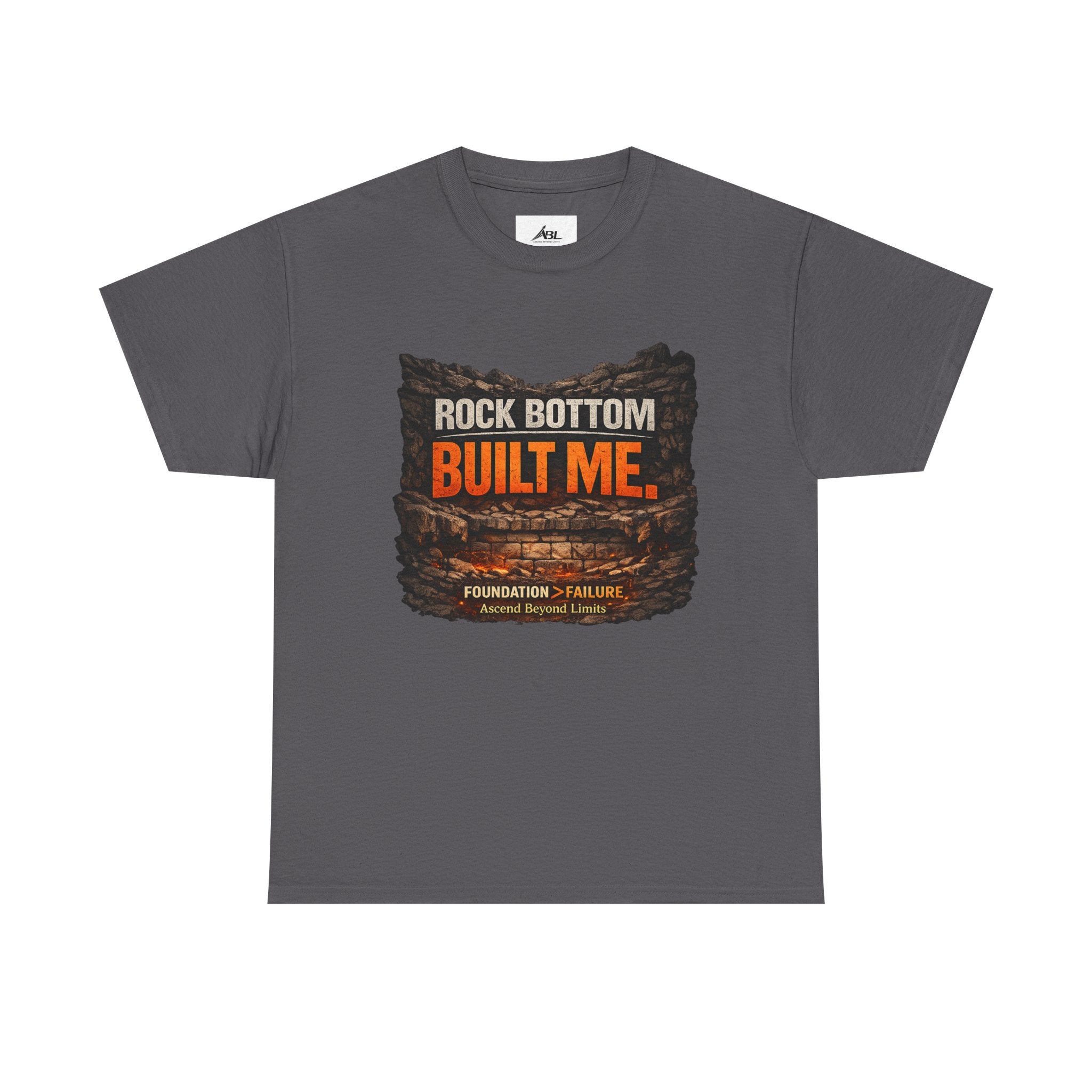 Rock Bottom Built Me T-Shirt — Inspirational Recovery Tee