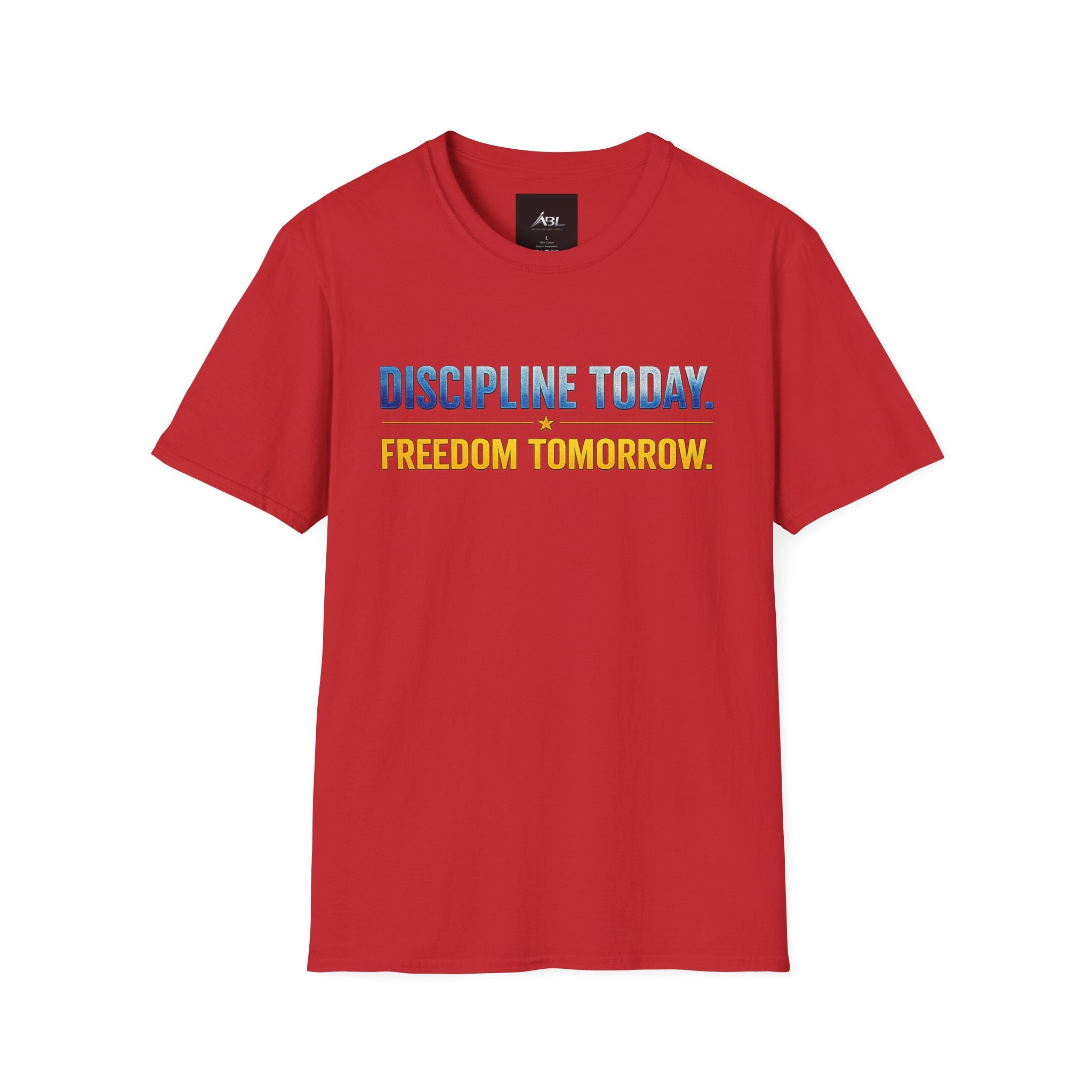 Discipline Today, Freedom Tomorrow T-Shirt — Legacy Mindset Lion Graphic