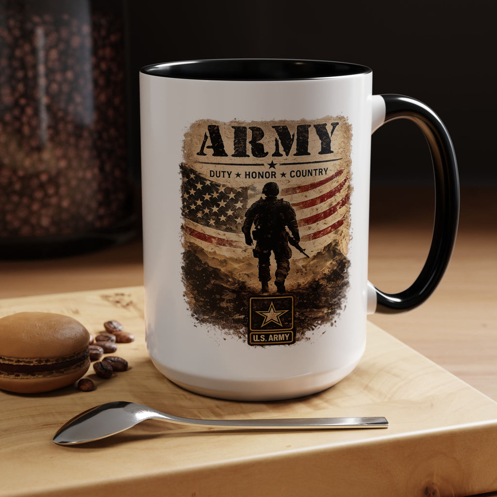 Army Military Tribute Accent Mug (11/15oz)