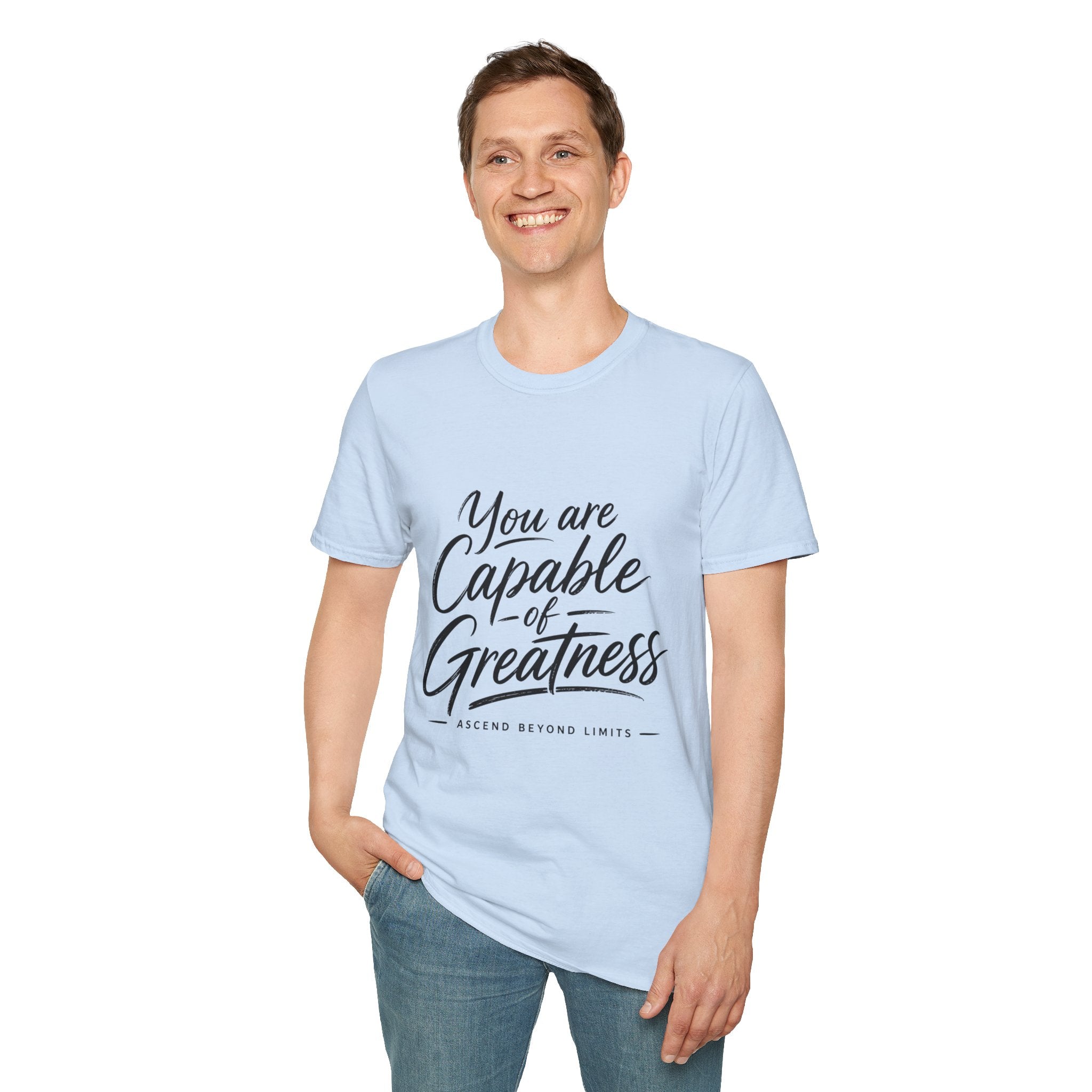 "You Are Capable of Greatness" – Inspirational Graphic Tee