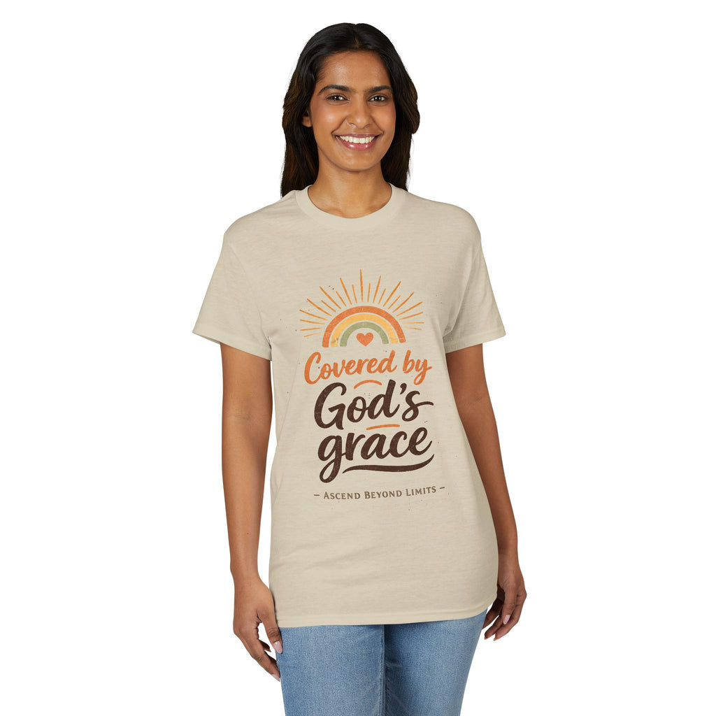 Covered by God's Grace T-Shirt — Christian Faith Inspirational Tee