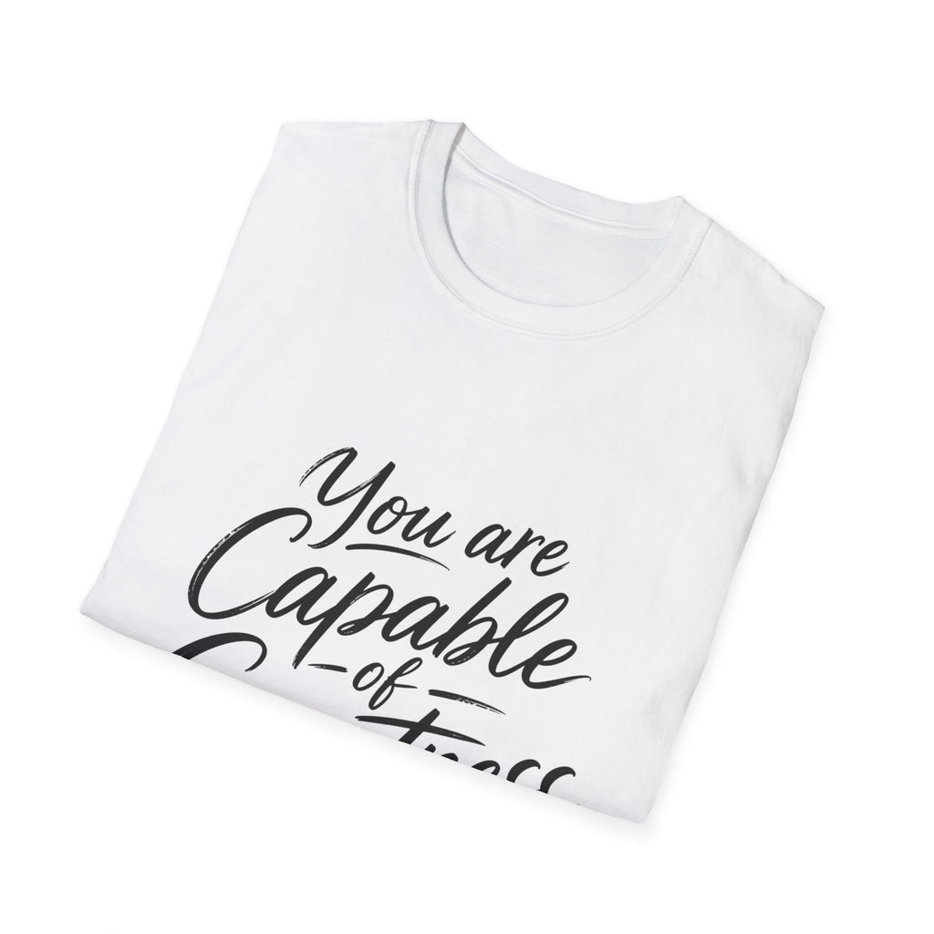 "You Are Capable of Greatness" – Inspirational Graphic Tee