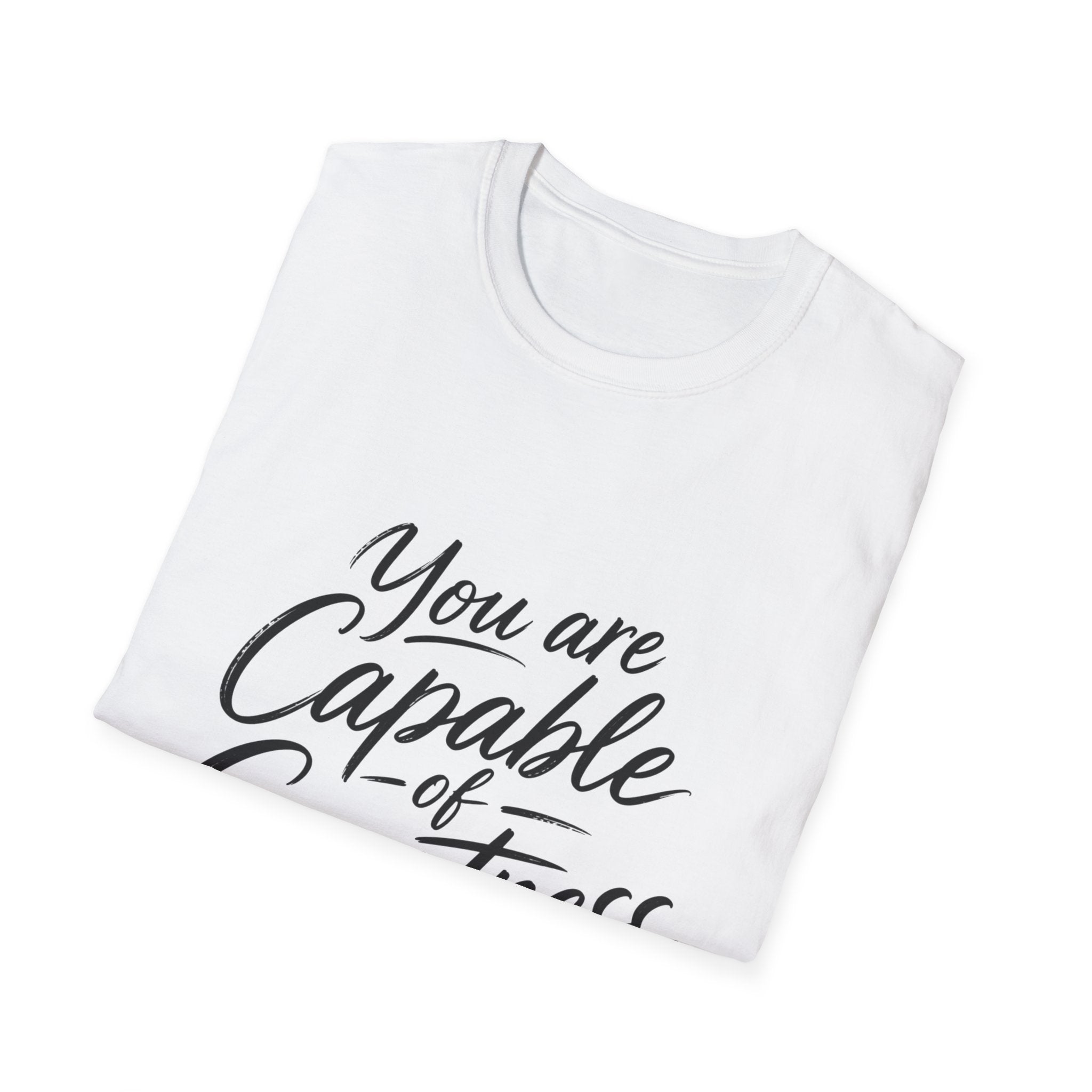 "You Are Capable of Greatness" – Inspirational Graphic Tee