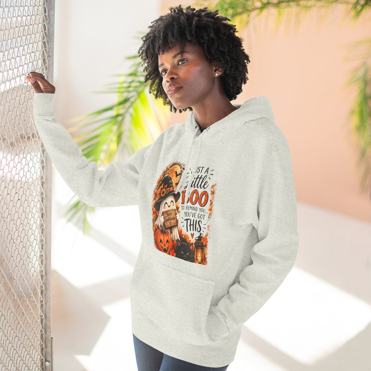 Just a Little Boo — Encouraging Halloween Hoodie