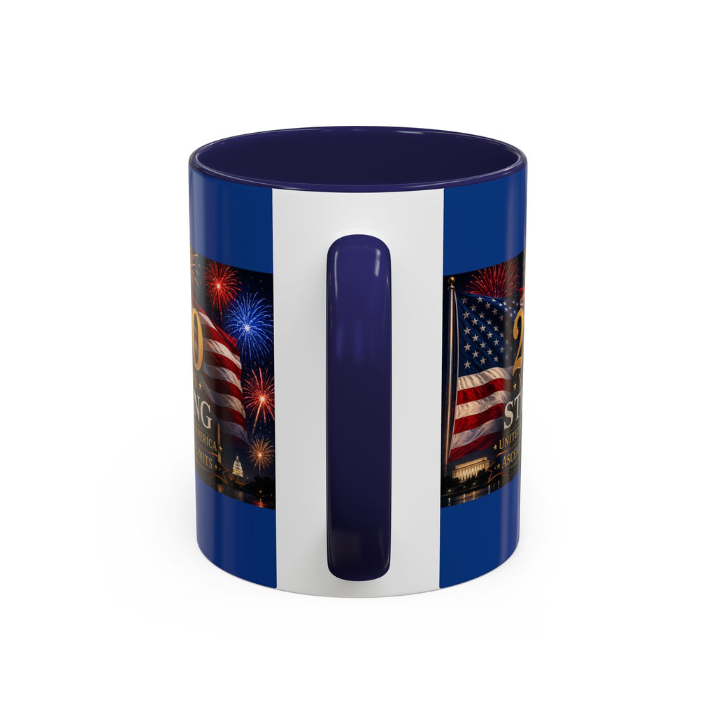 250 Years America Strong Coffee Mug — Patriotic USA Anniversary 11/15oz
