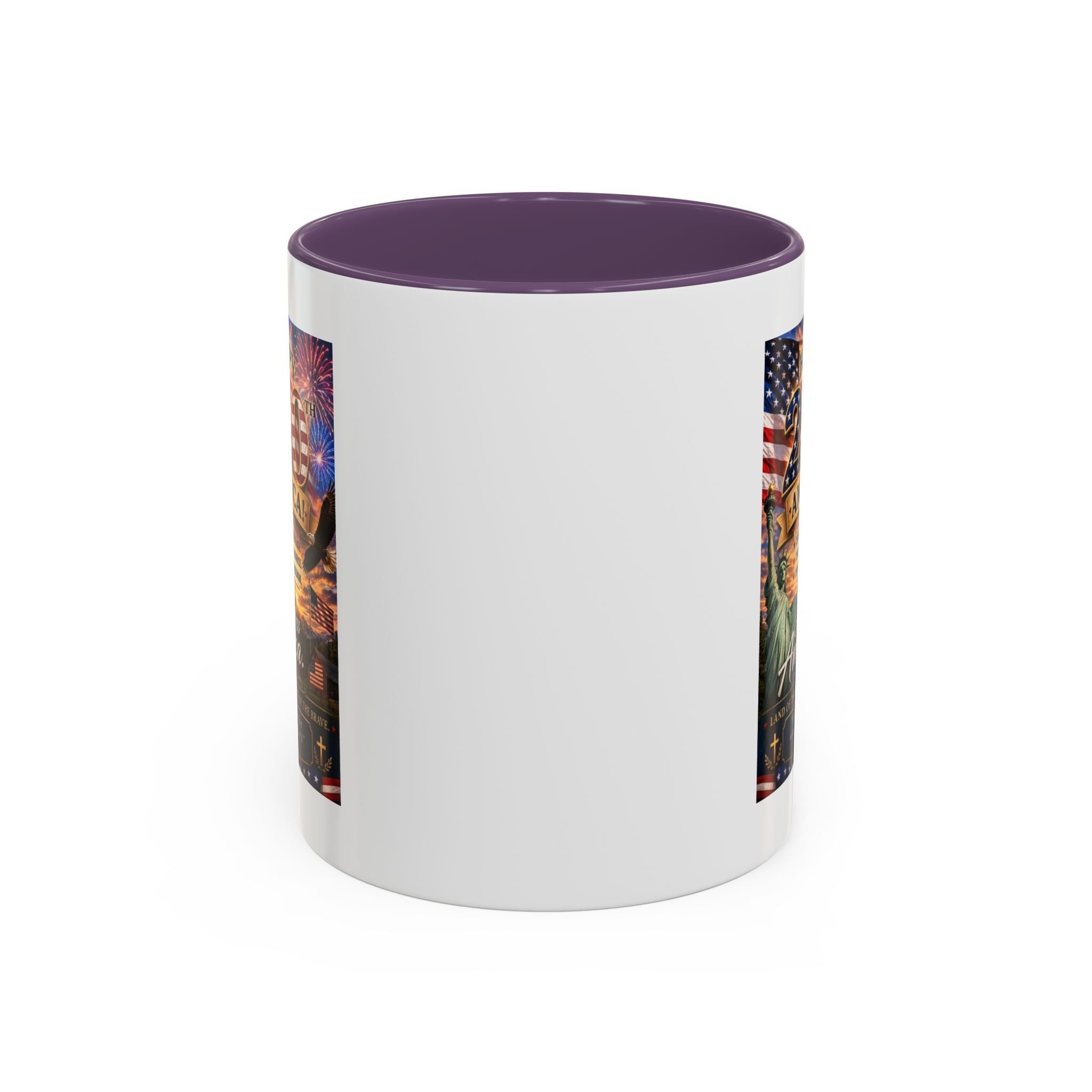 Patriotic Coffee Mug - "Happy 250 America!" Anniversary Design